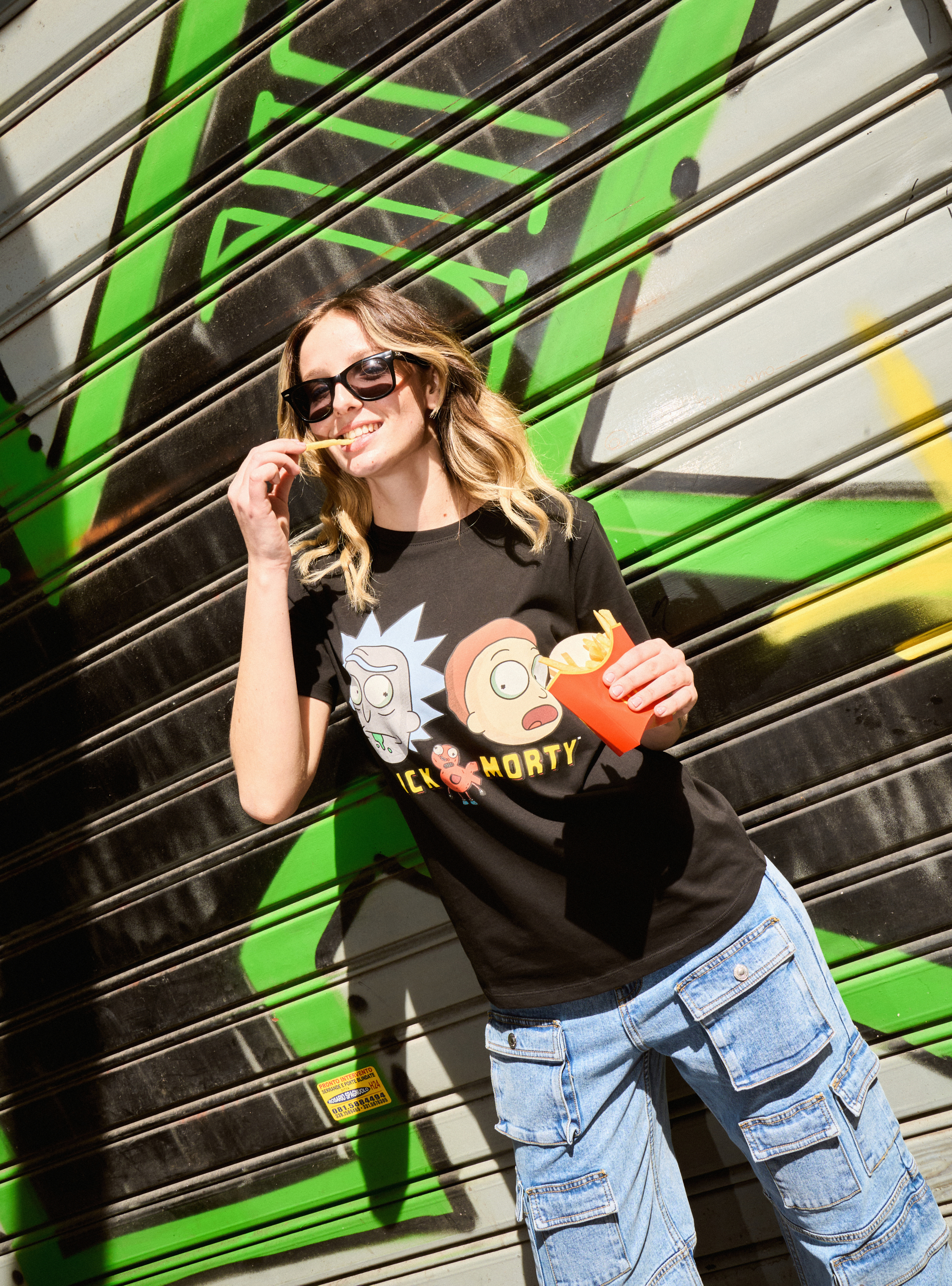 Rick and Morty / Alcott T-shirt, BK1 BLACK