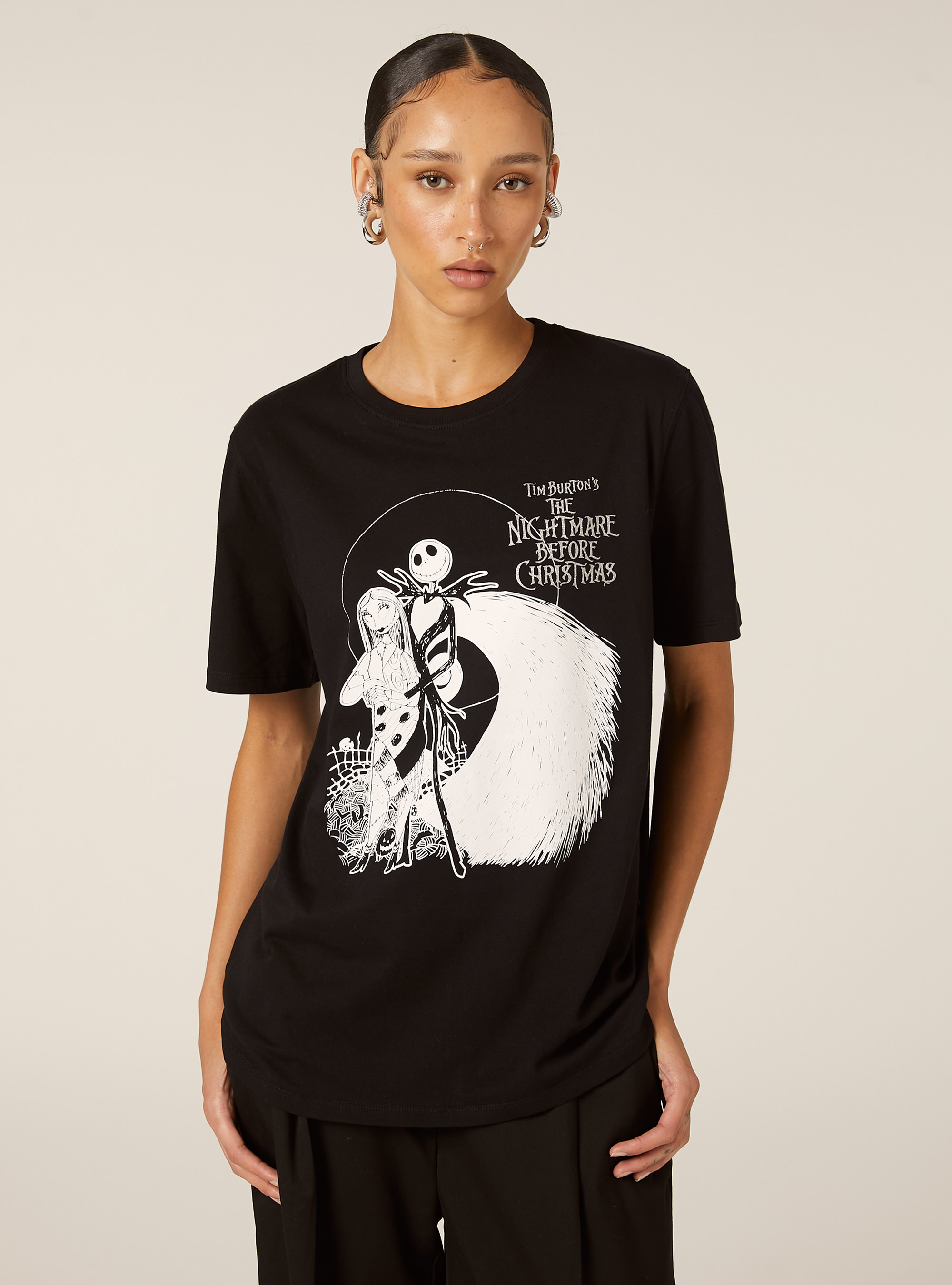 The Nightmare Before Christmas T-shirt / Alcott, BK1 BLACK