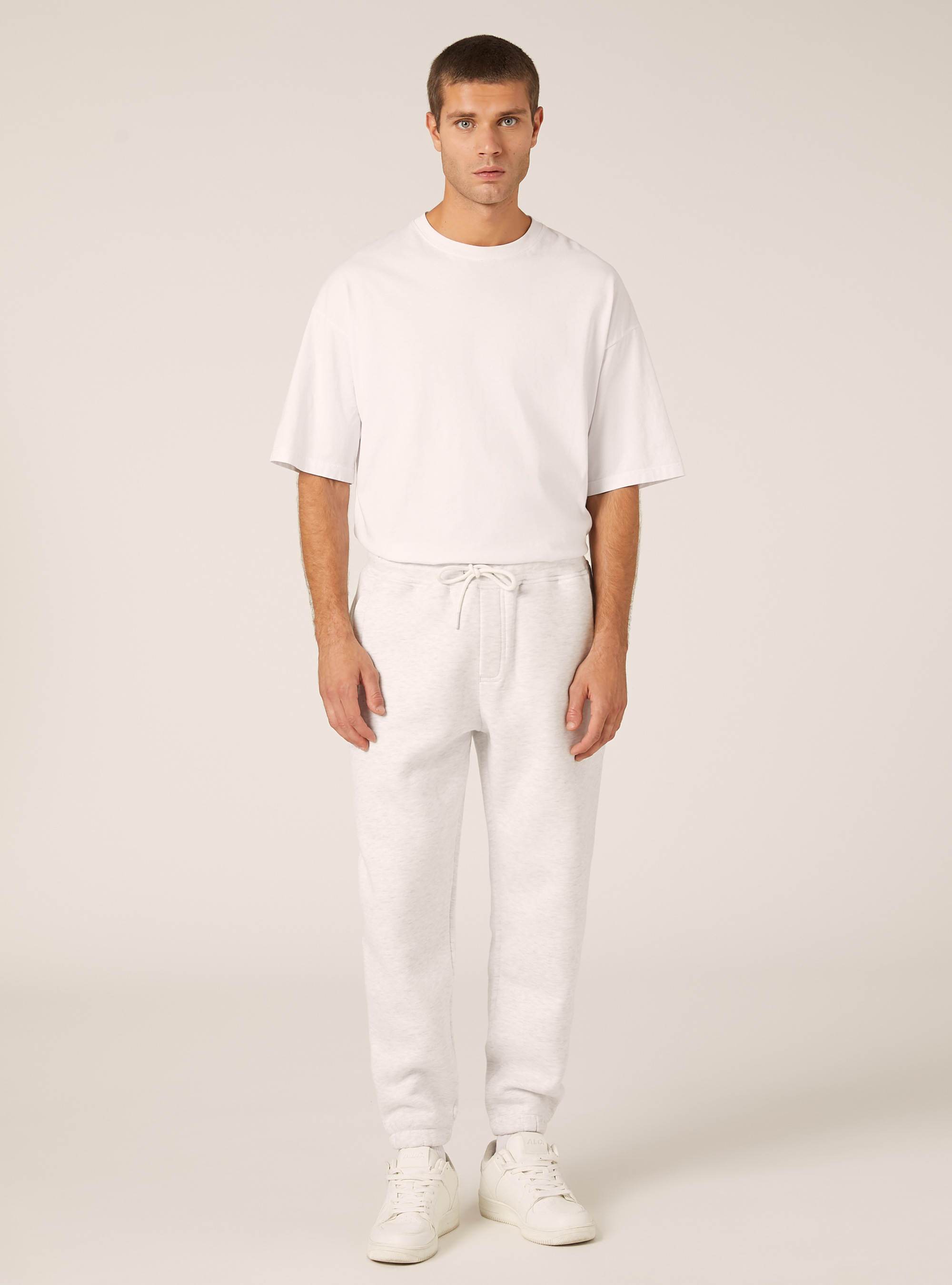 Fleece jogger pants, MGY3 GREY MEL LIGHT