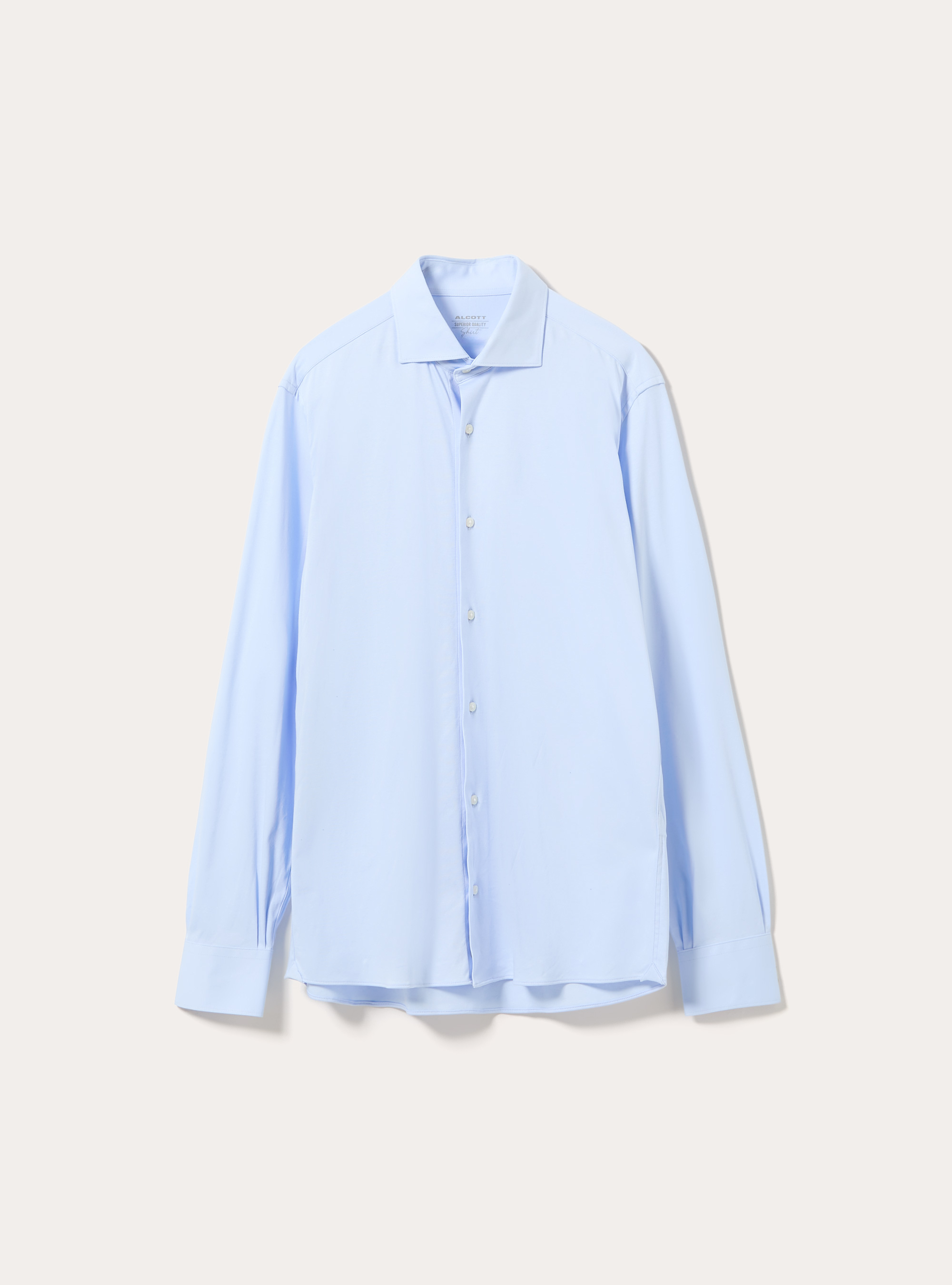 Camicia in jersey elasticizzato, AZ1 AZURE DARK