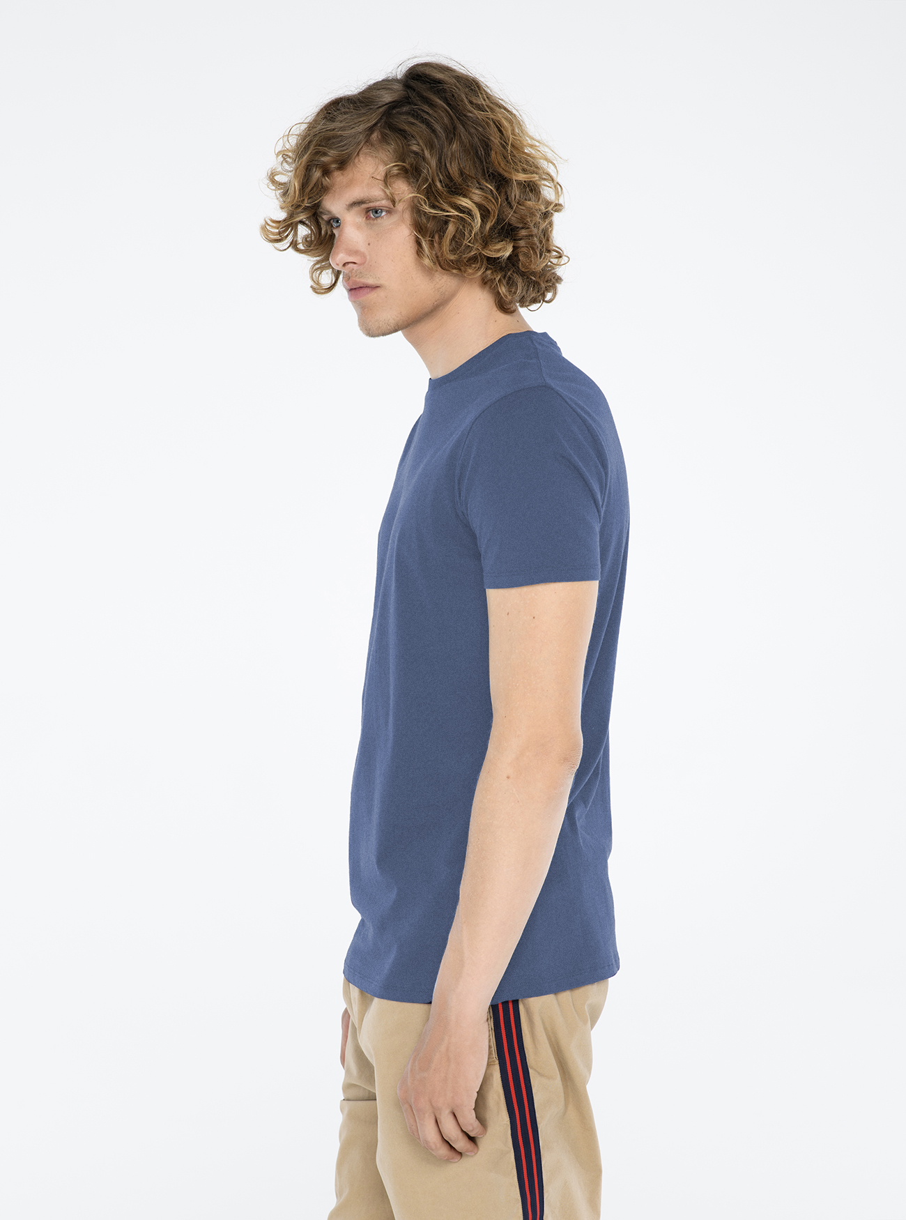 T-shirt tinta unita, C0221 BLUE MELANGE