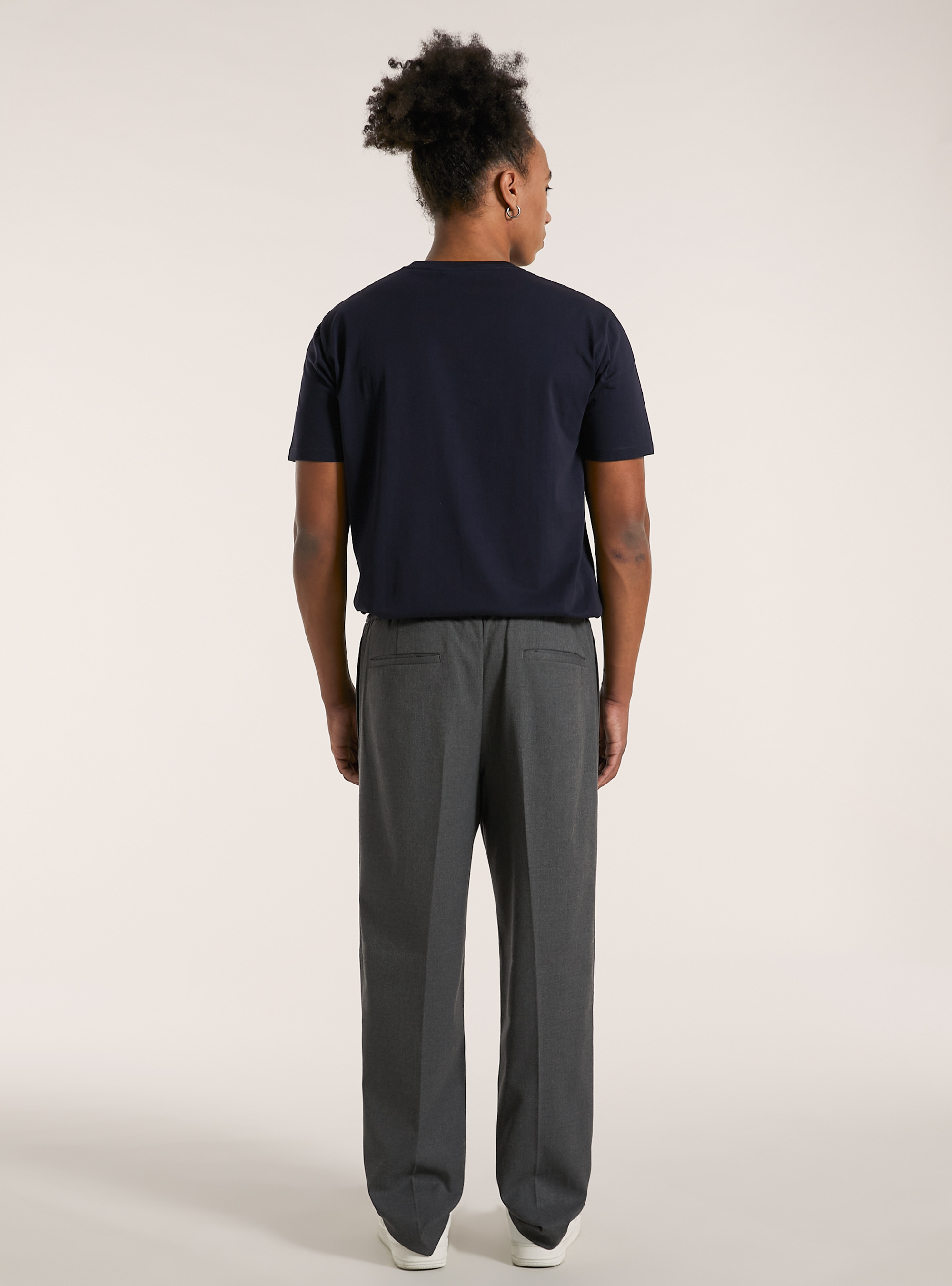 Pantalón jogger de sarga, GY1 GREY DARK