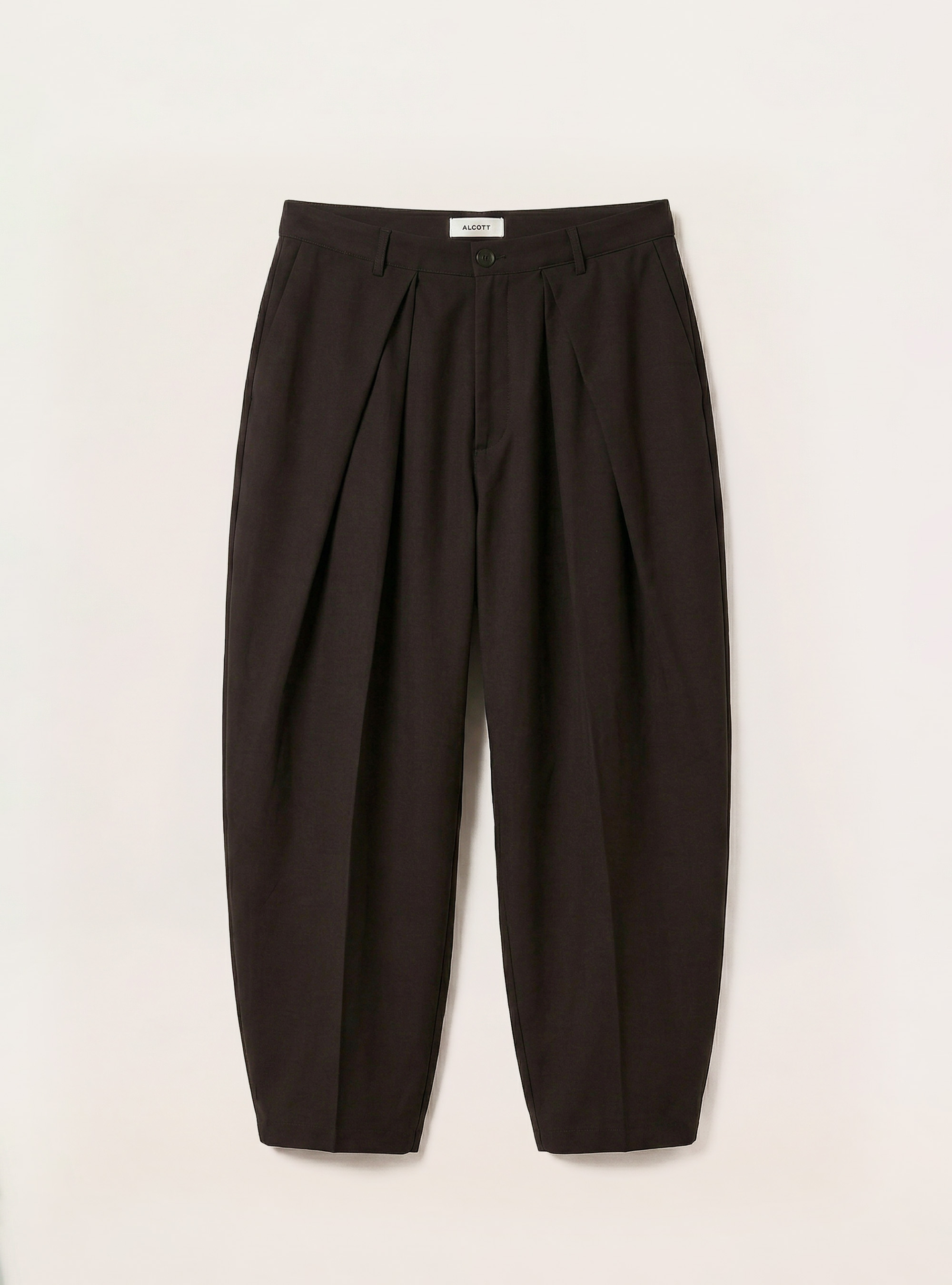 Tailored Super Baggy Fit Pants, BK1 BLACK