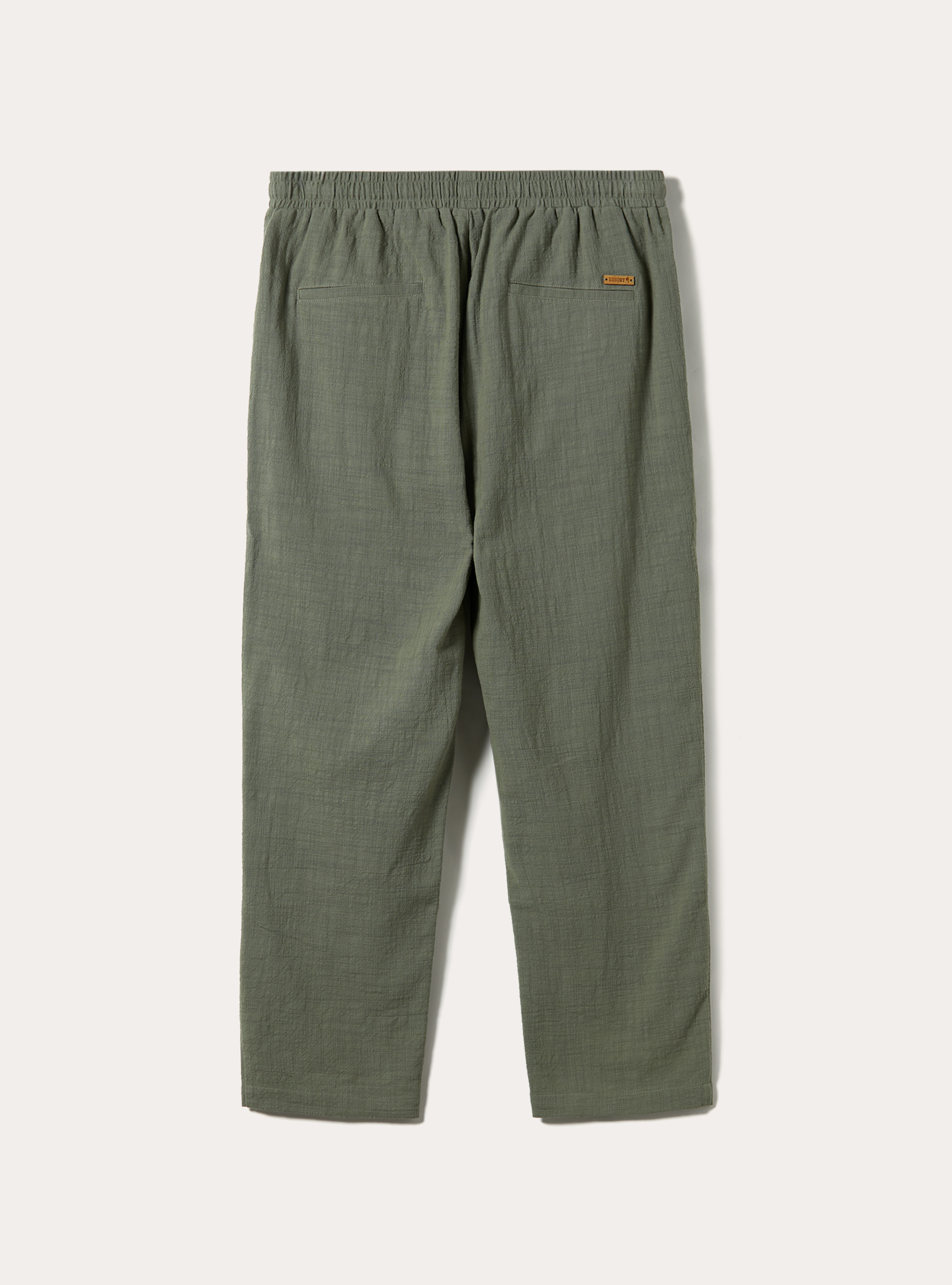 Cotton trousers with drawstring waist, KY2 KAKY MEDIUM