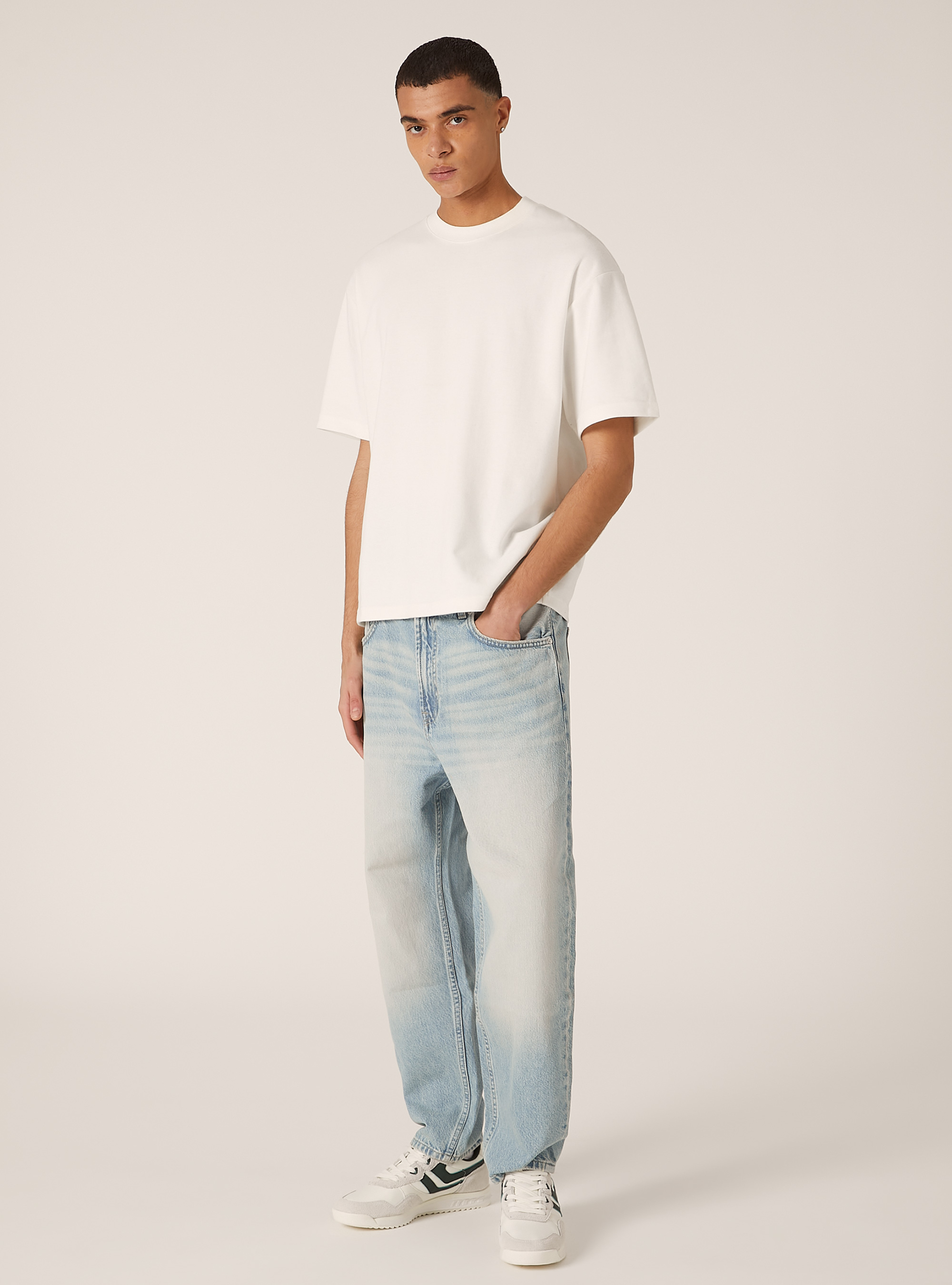 Jeans loose fit, D007 LIGHT AZURE