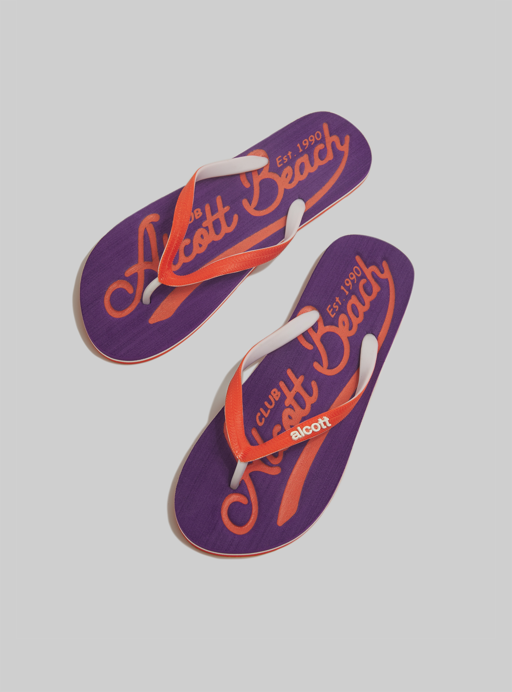 Flip-Flops mit Logo, C4453 PURPLE