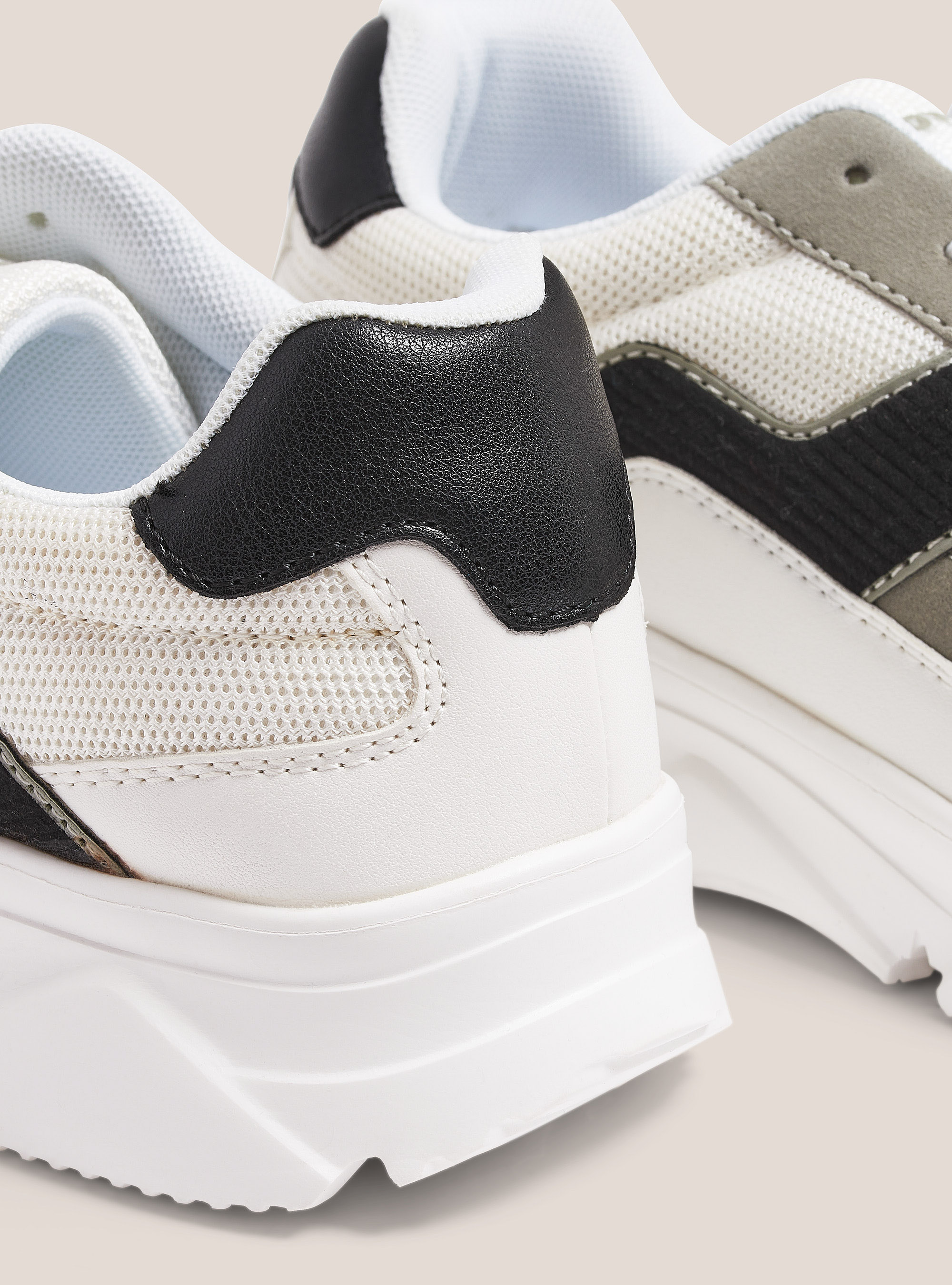 ZWEIFARBIGE SNEAKER, C099 WHITE