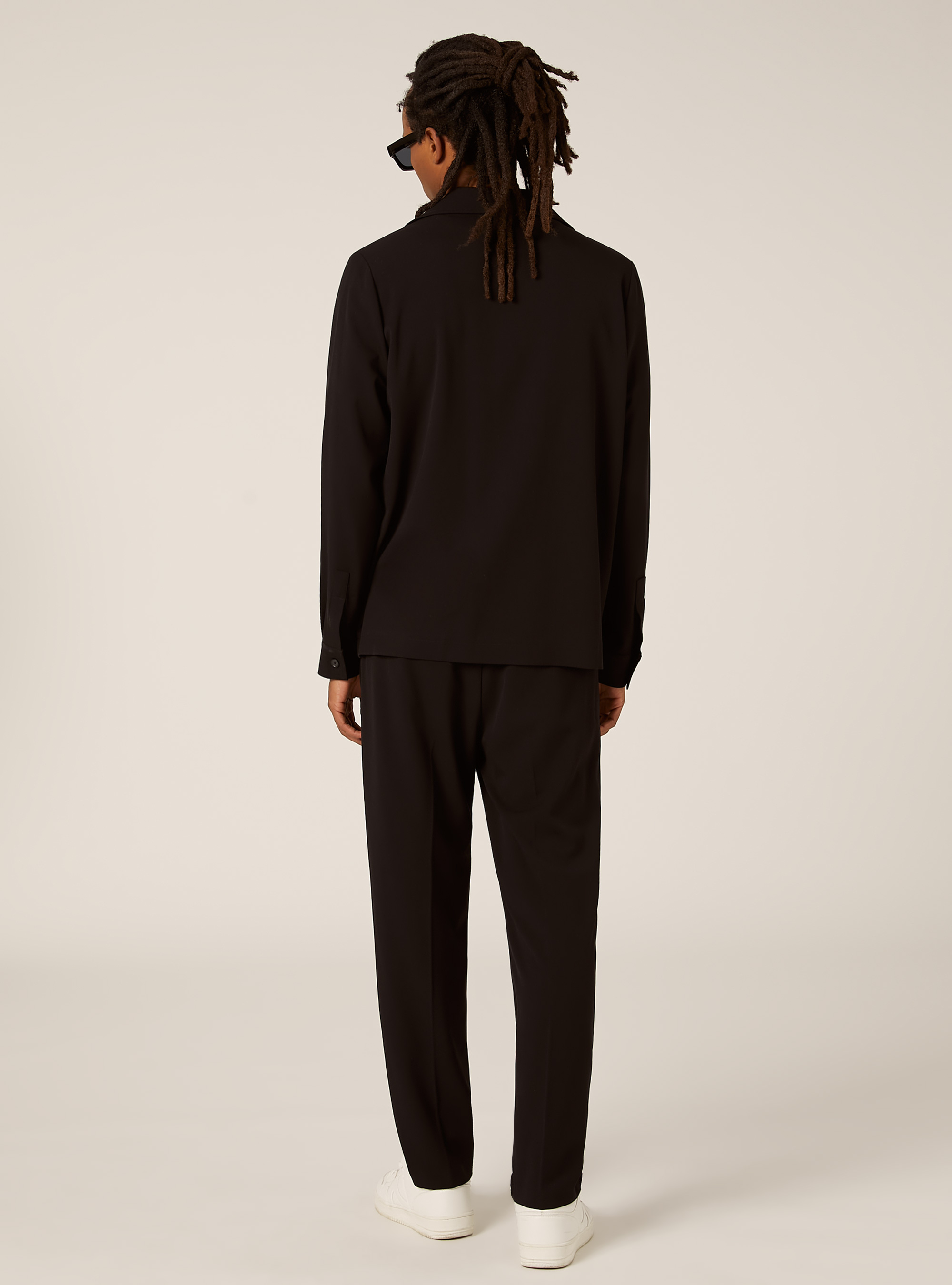 Twillhemd mit großen Taschen, BK1 BLACK