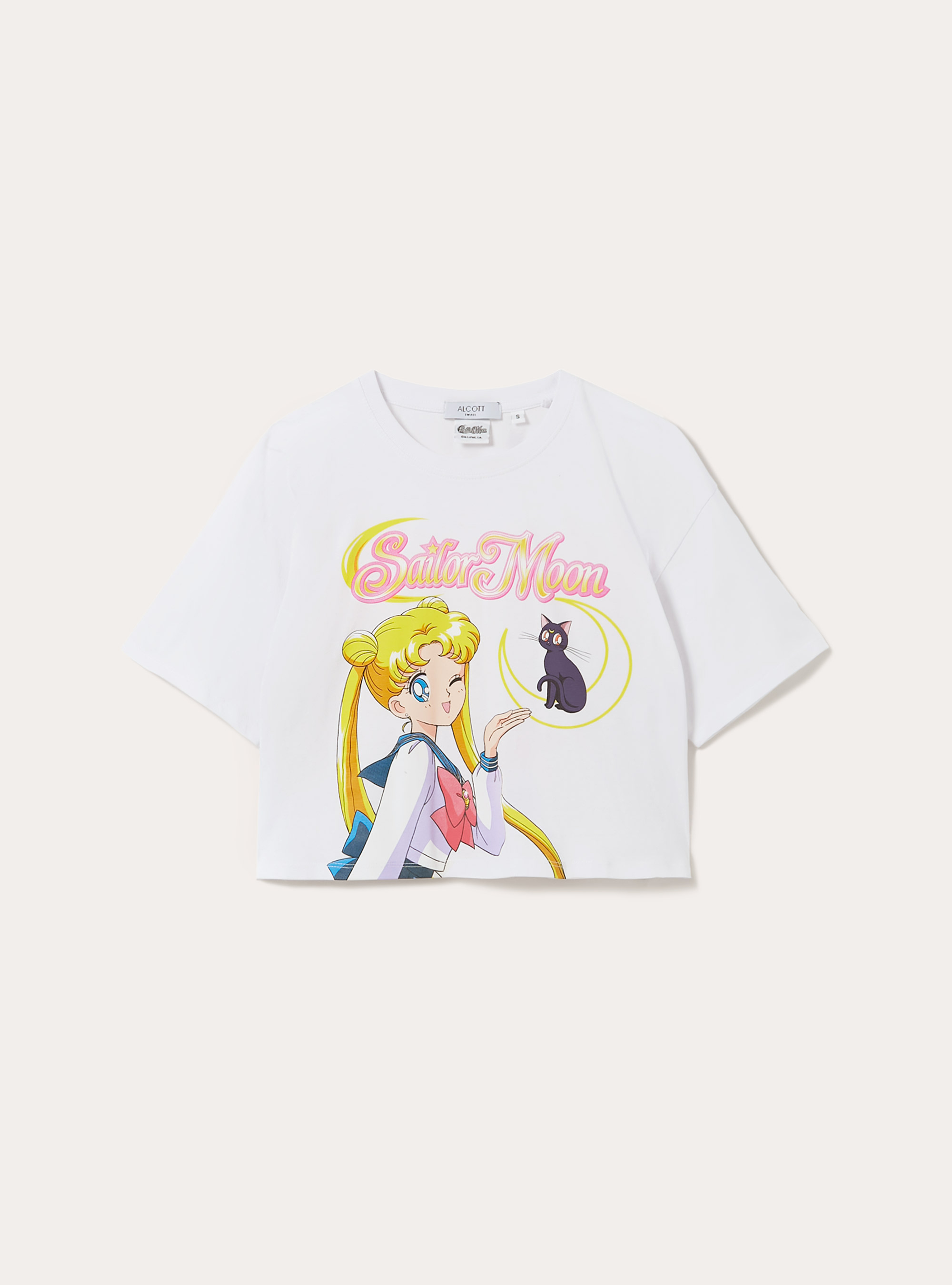 Sailor Moon / Camiseta corta Alcott, WH3 WHITE