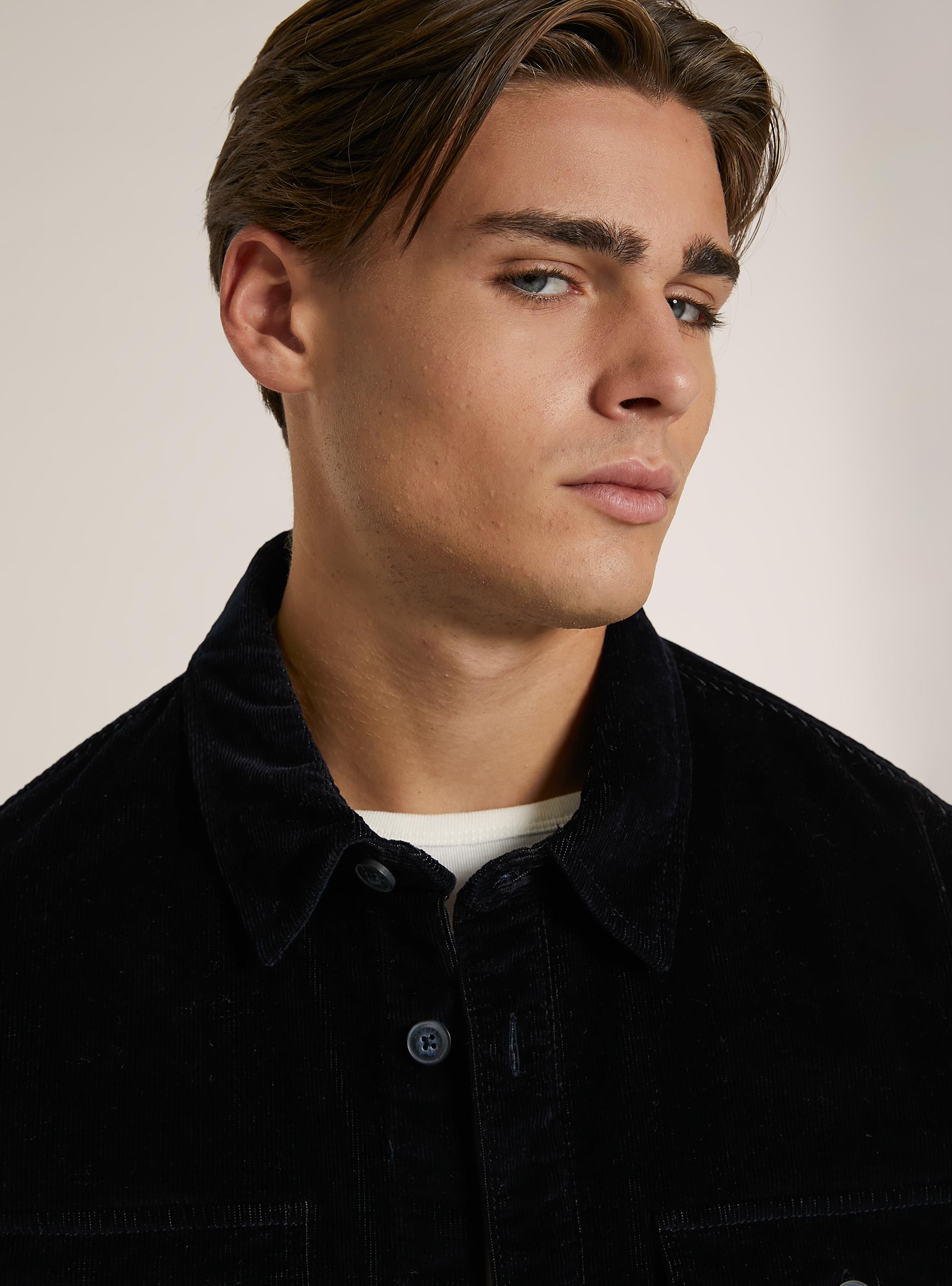 Camisa de pana, NA1 NAVY DARK