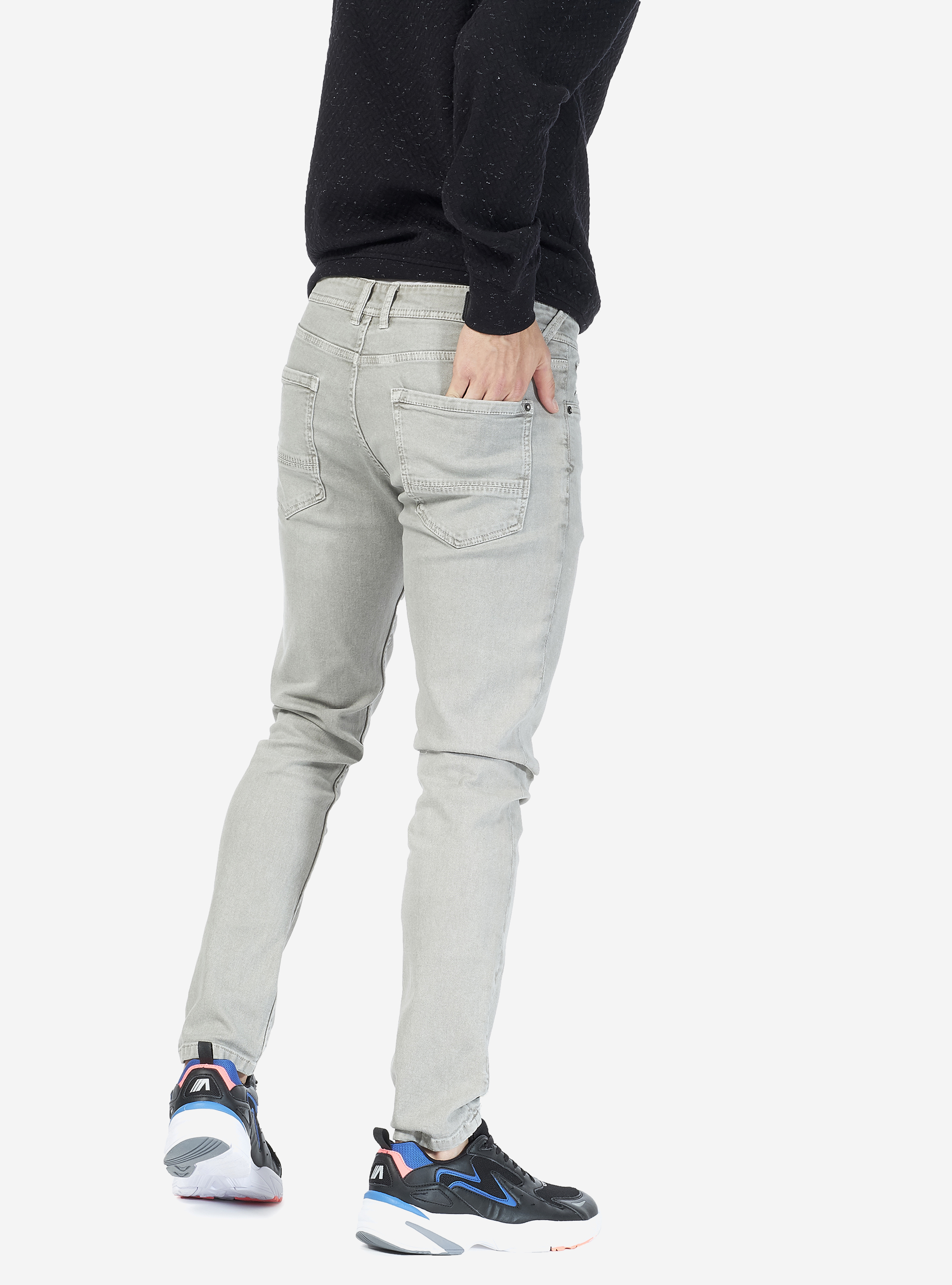 Pantalons twill stretch, C190 GREY