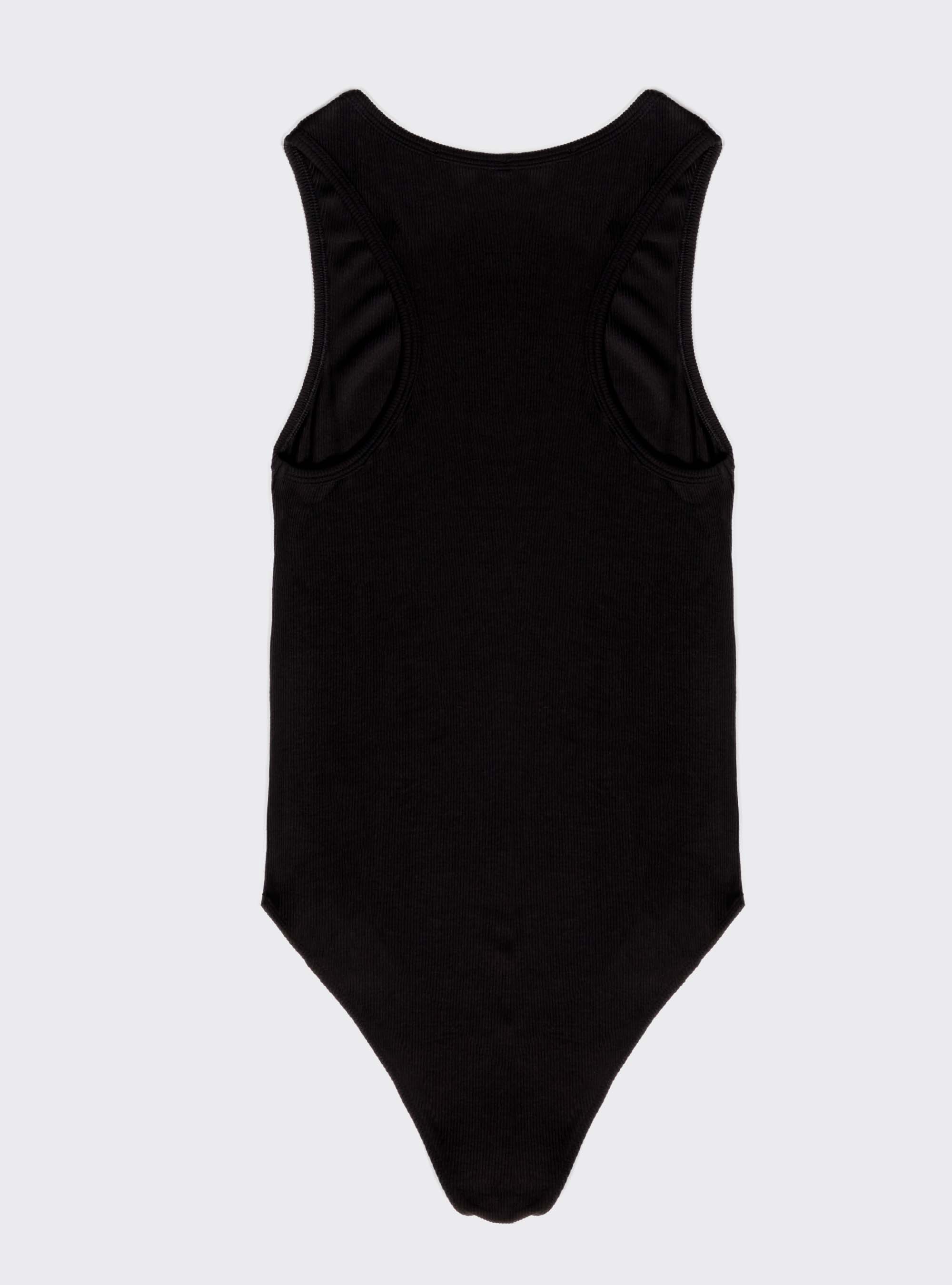 Body acanalado, NEGRO