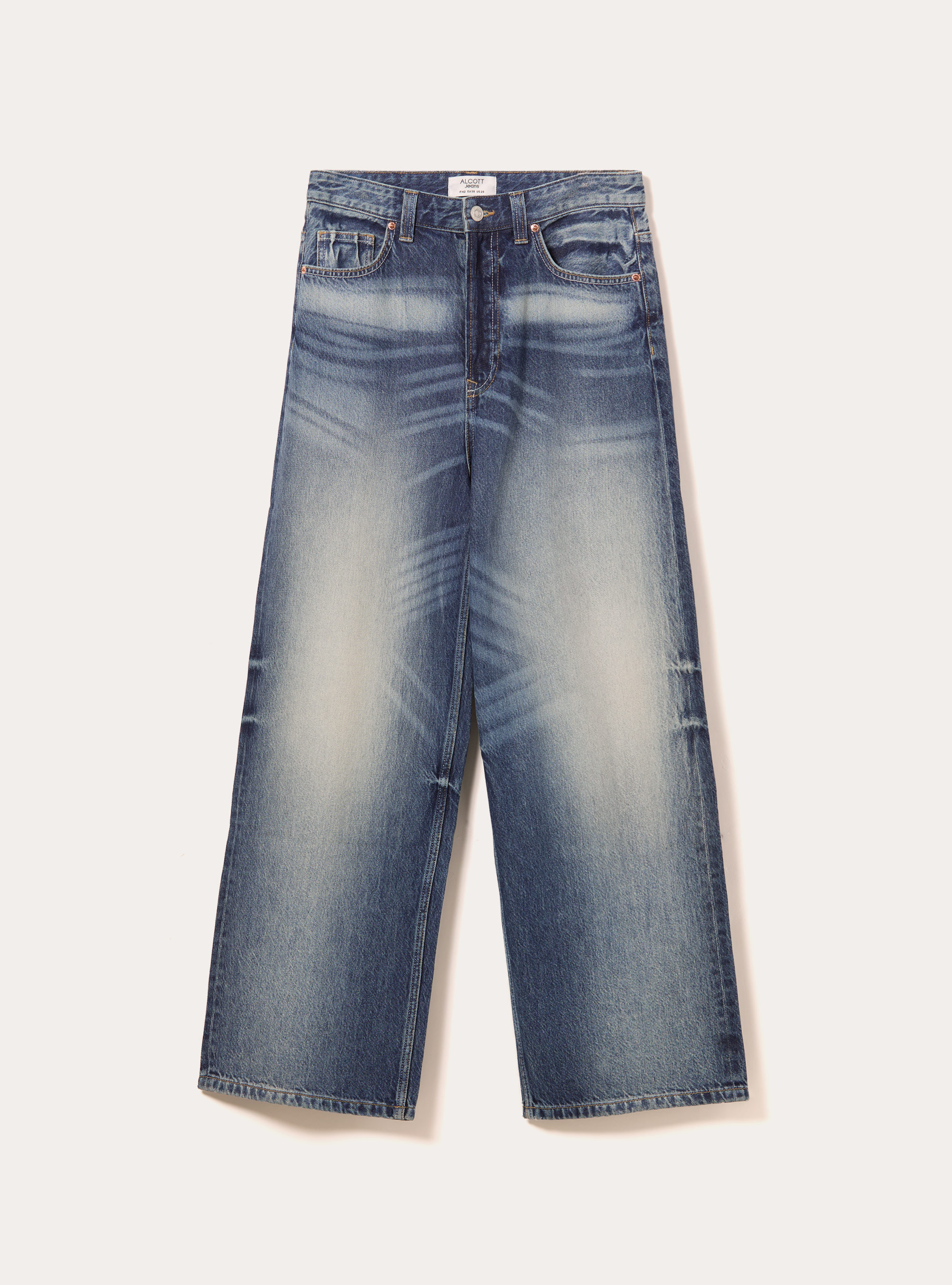 Super baggy fit jeans, D004 MEDIUM LIGHT BLUE