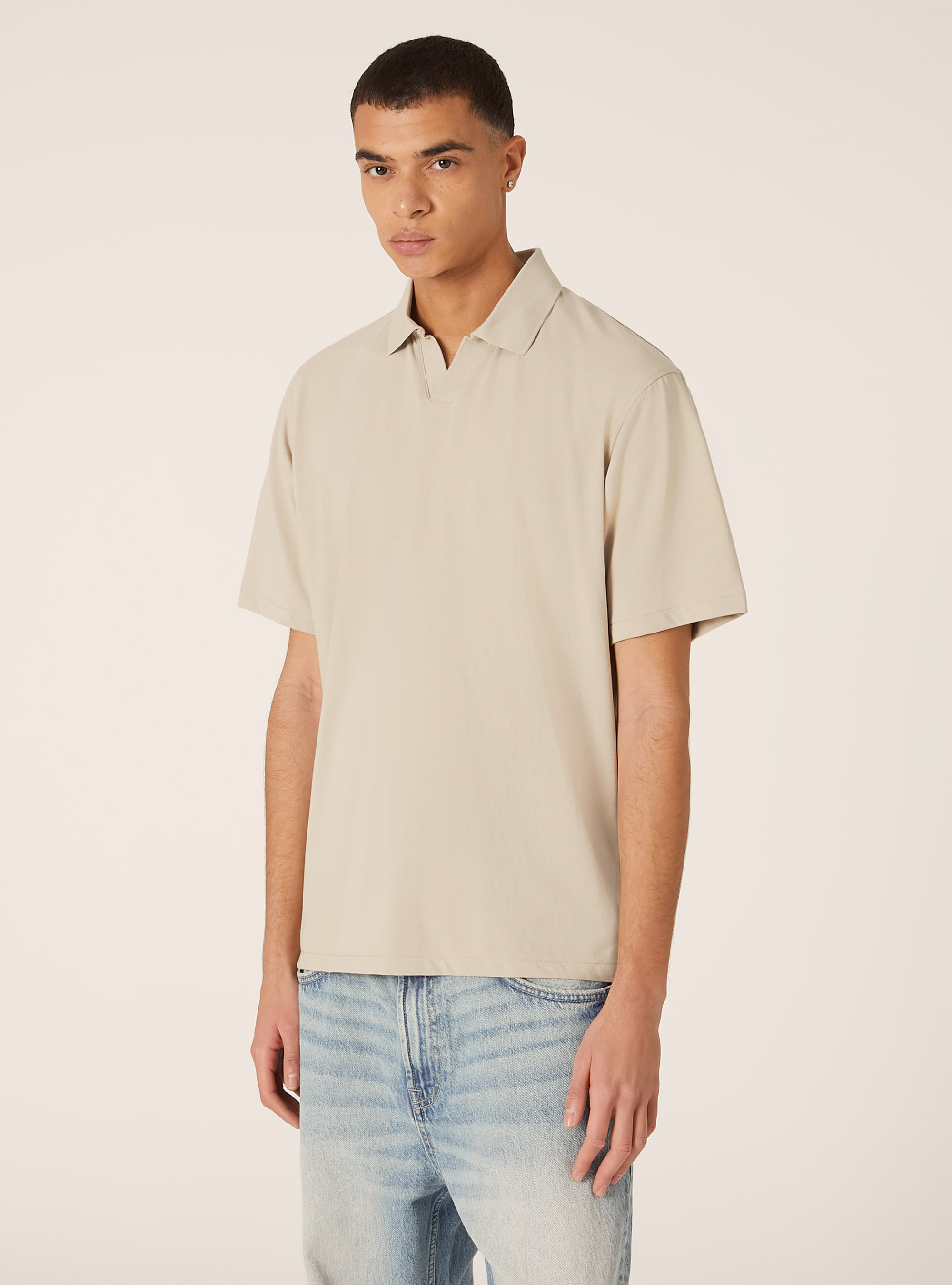 AIRes jersey polo shirt, BG2 BEIGE MEDIUM