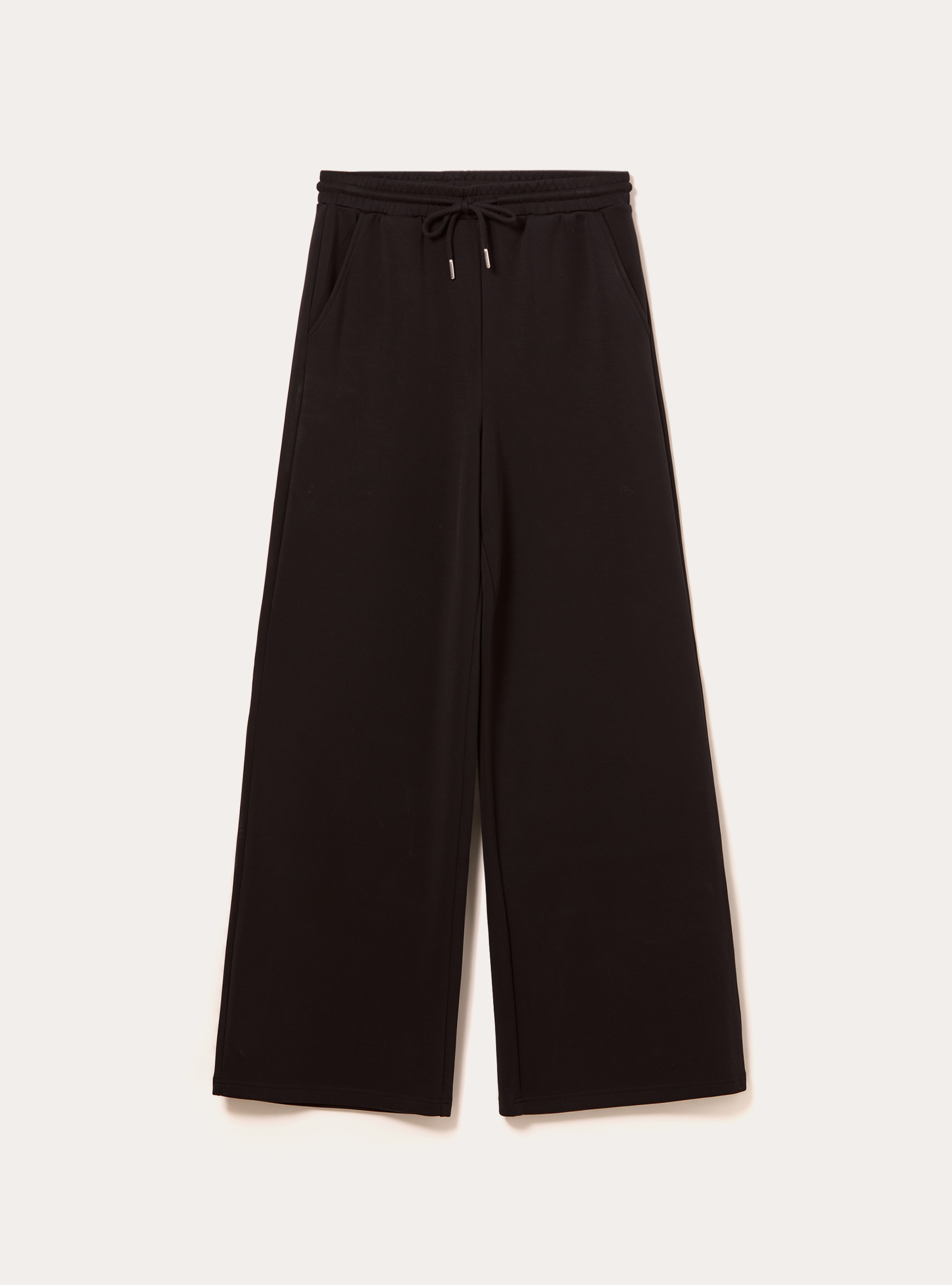 Soft touch wide leg joggers, BK1 BLACK