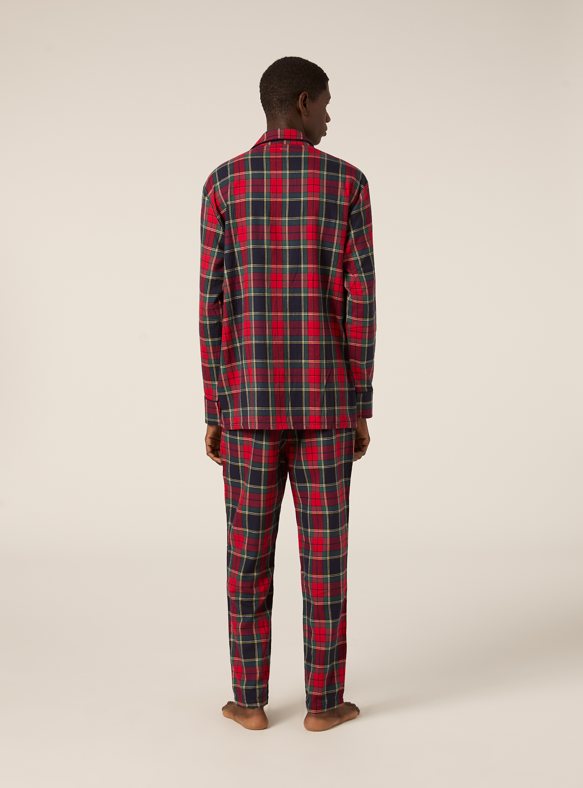 Christmas Collection tartan pajamas, NA2 NAVY MEDIUM