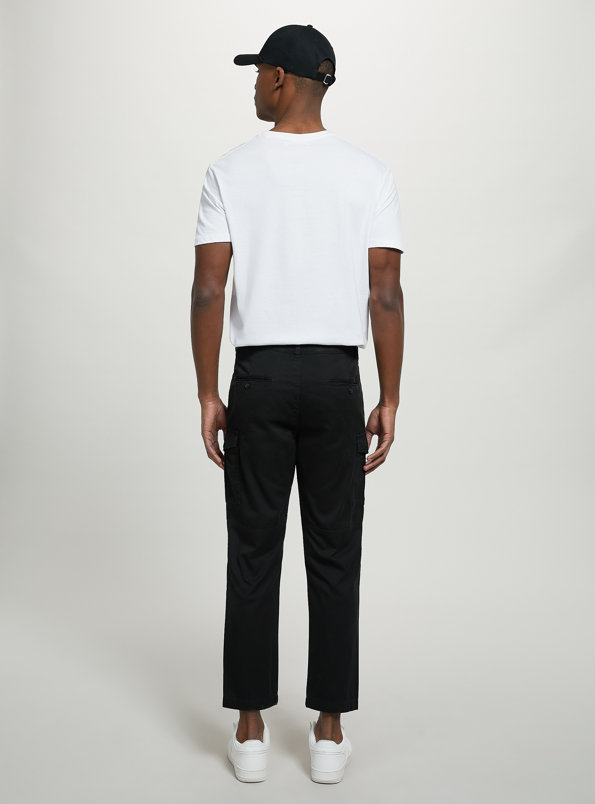 Cargohose aus Twill, BK1 BLACK