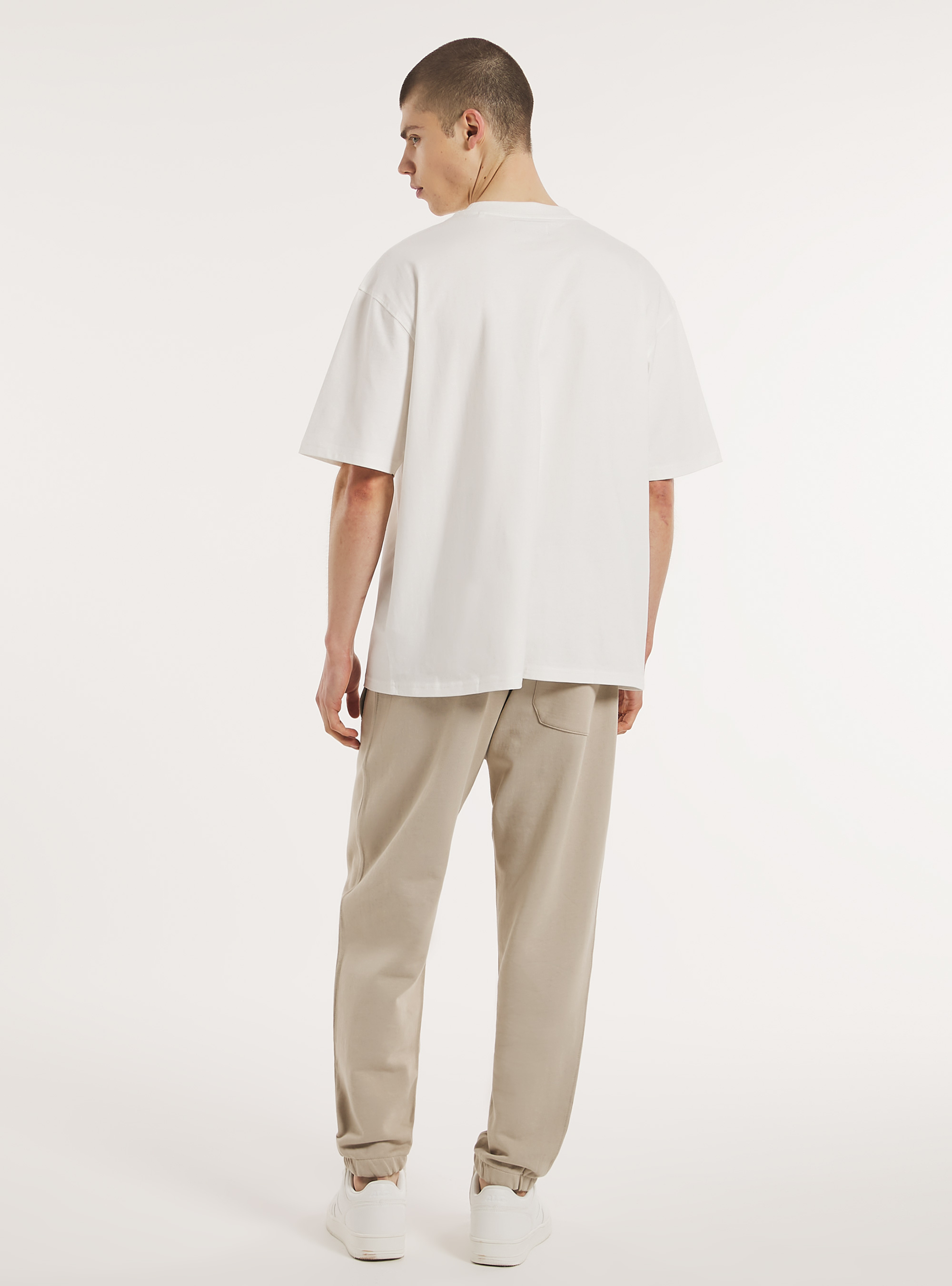 Pantal&oacute;n jogger de felpa, BG2 BEIGE MEDIUM