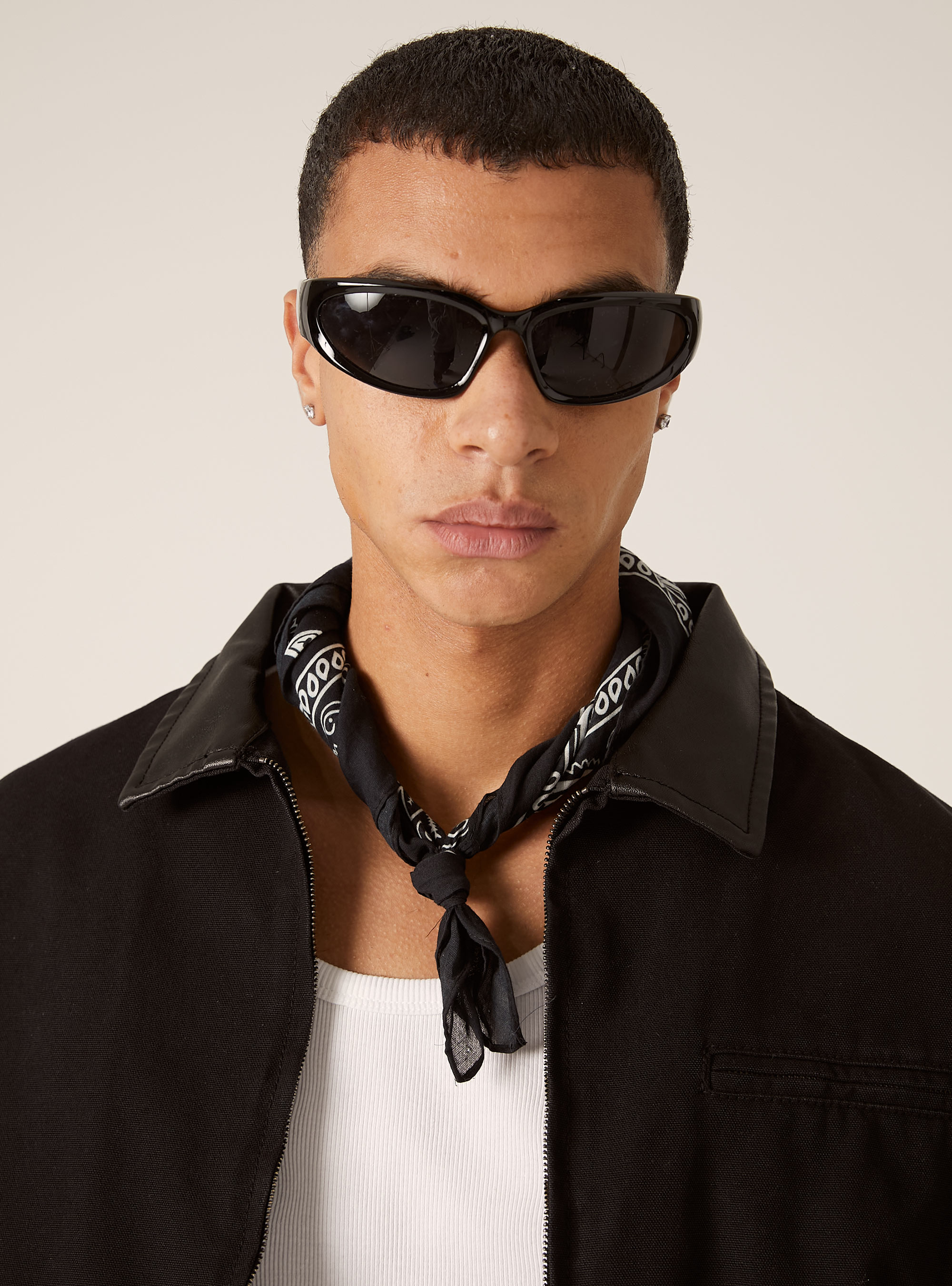 Polo neck jacket, BK1 BLACK