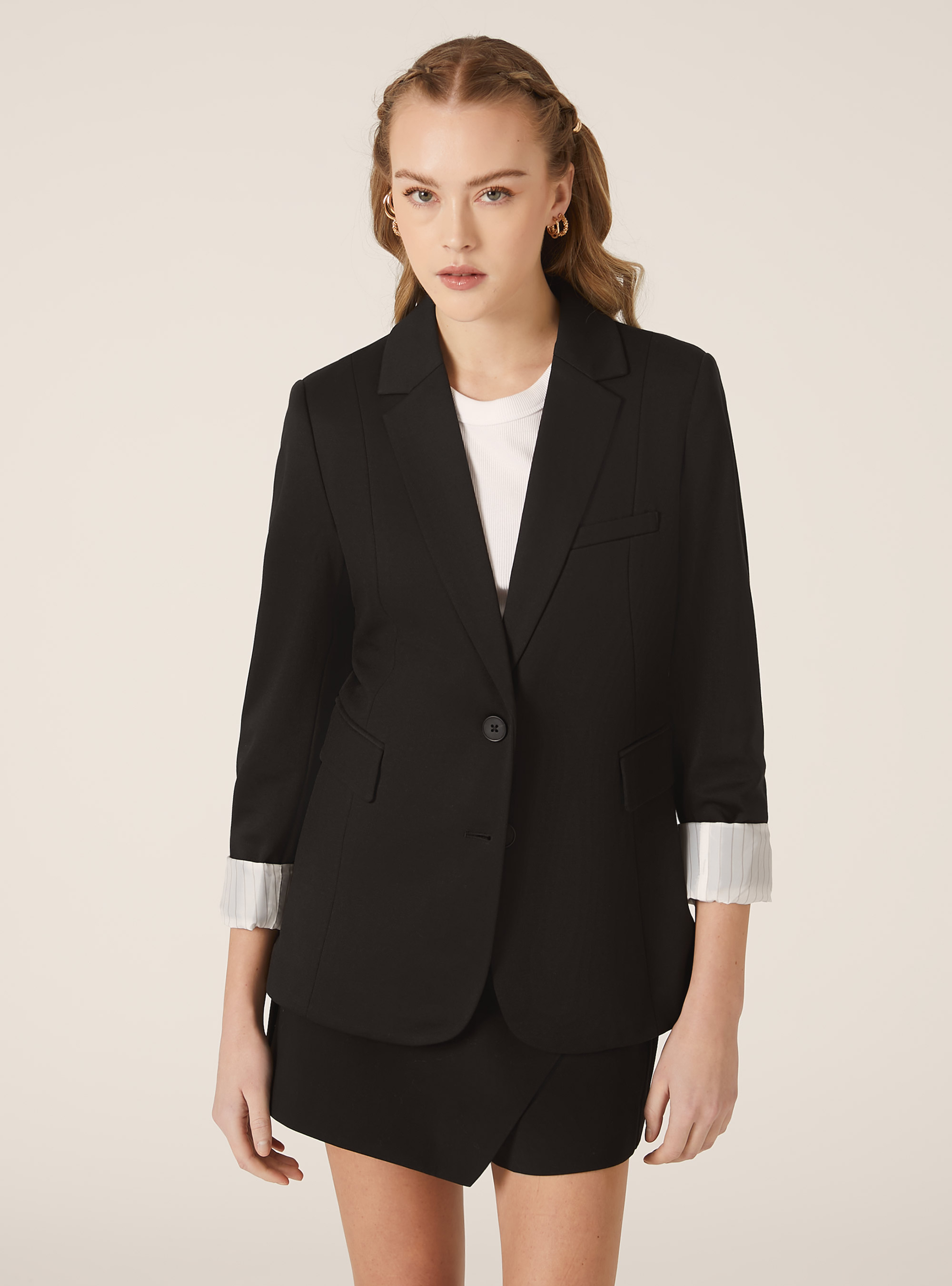 Blazer en jersey, BK1 BLACK