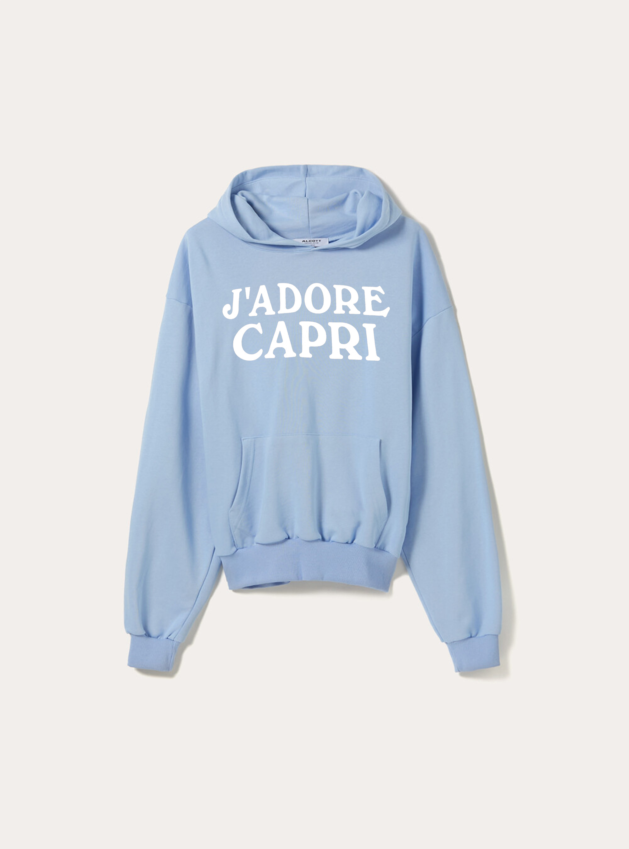 Boxy fit Capri Capsule Genderless sweatshirt, AZ3 AZURE LIGHT