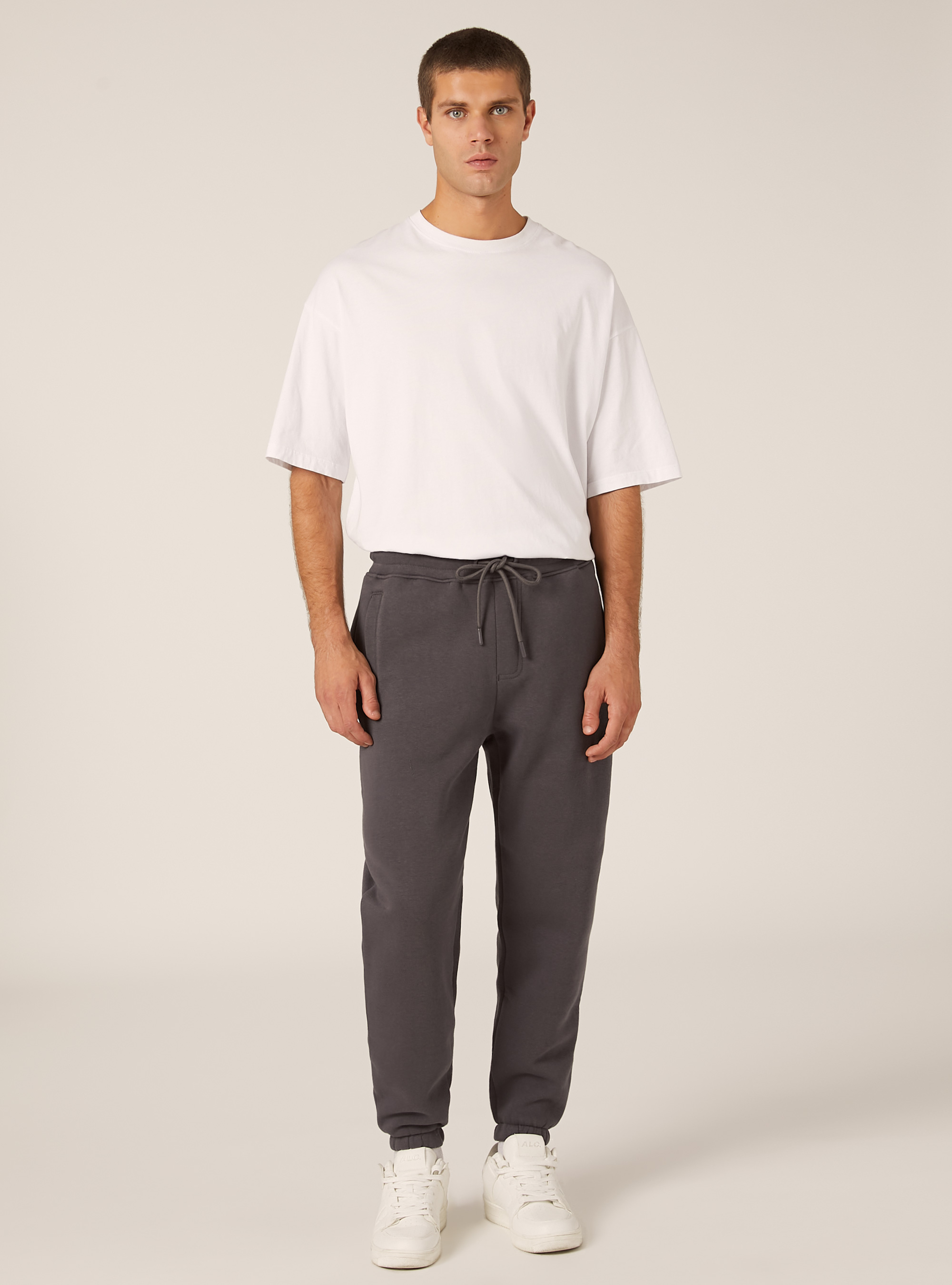 Fleece jogger pants, GY1 GREY DARK