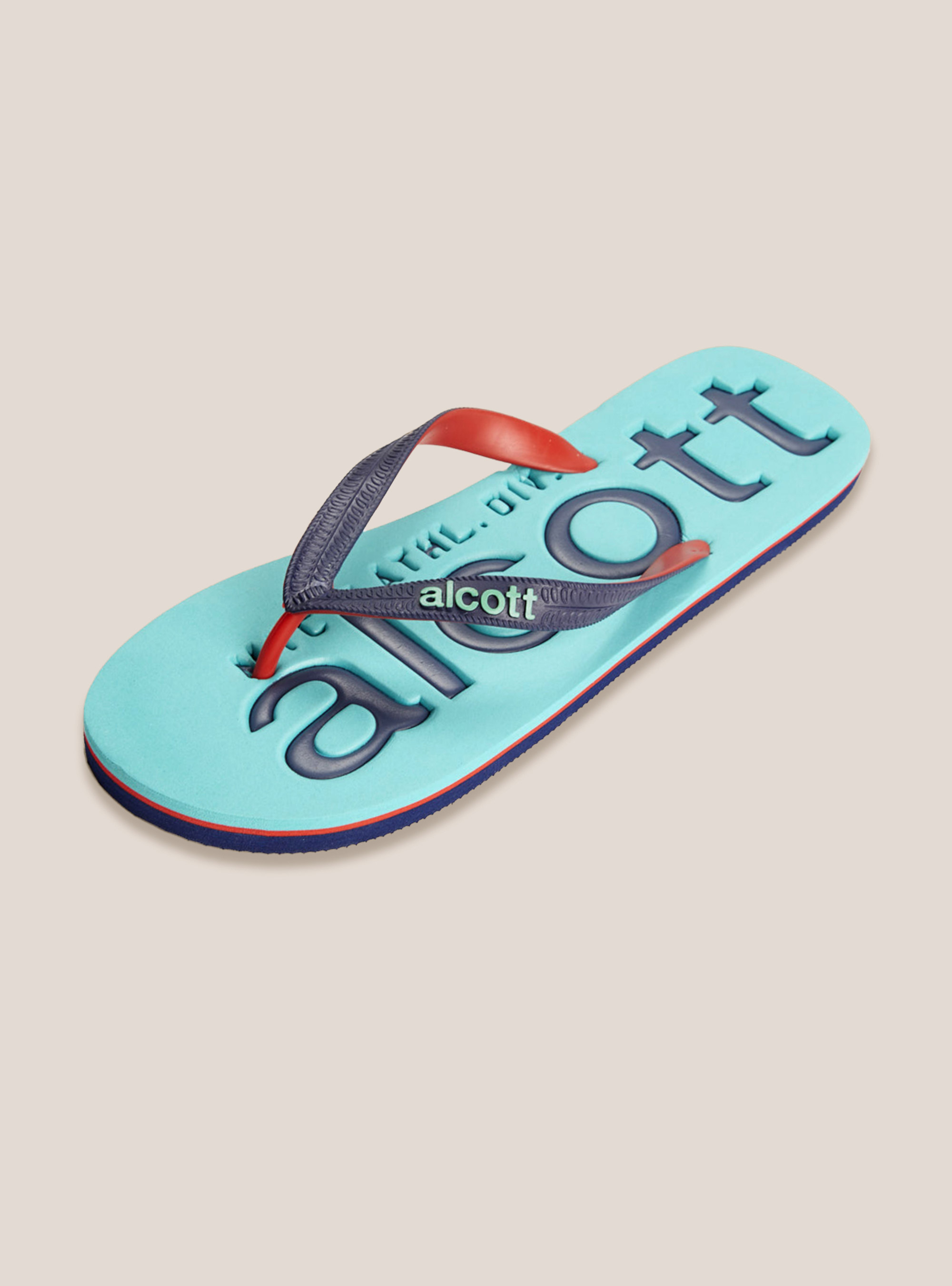 Infradito con logo, C6672 GREEN