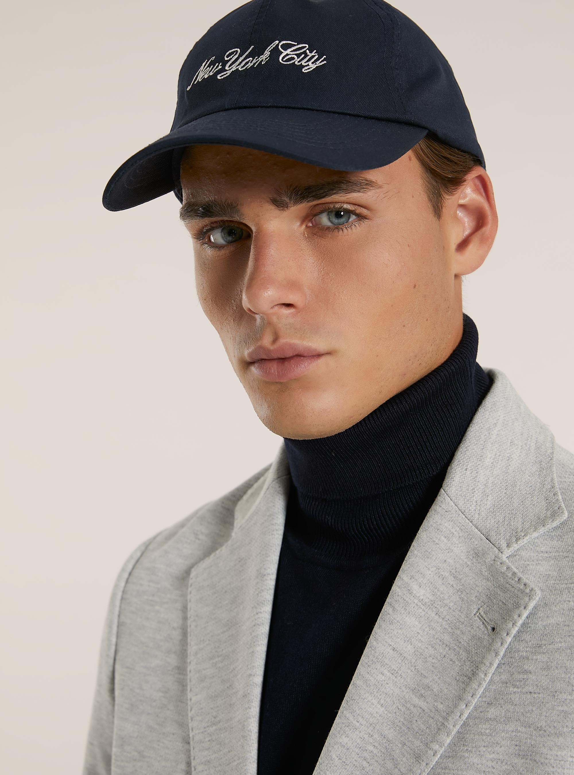 Giacca monopetto con texture a nido d'ape, MGY2 GREY MEL MEDIUM