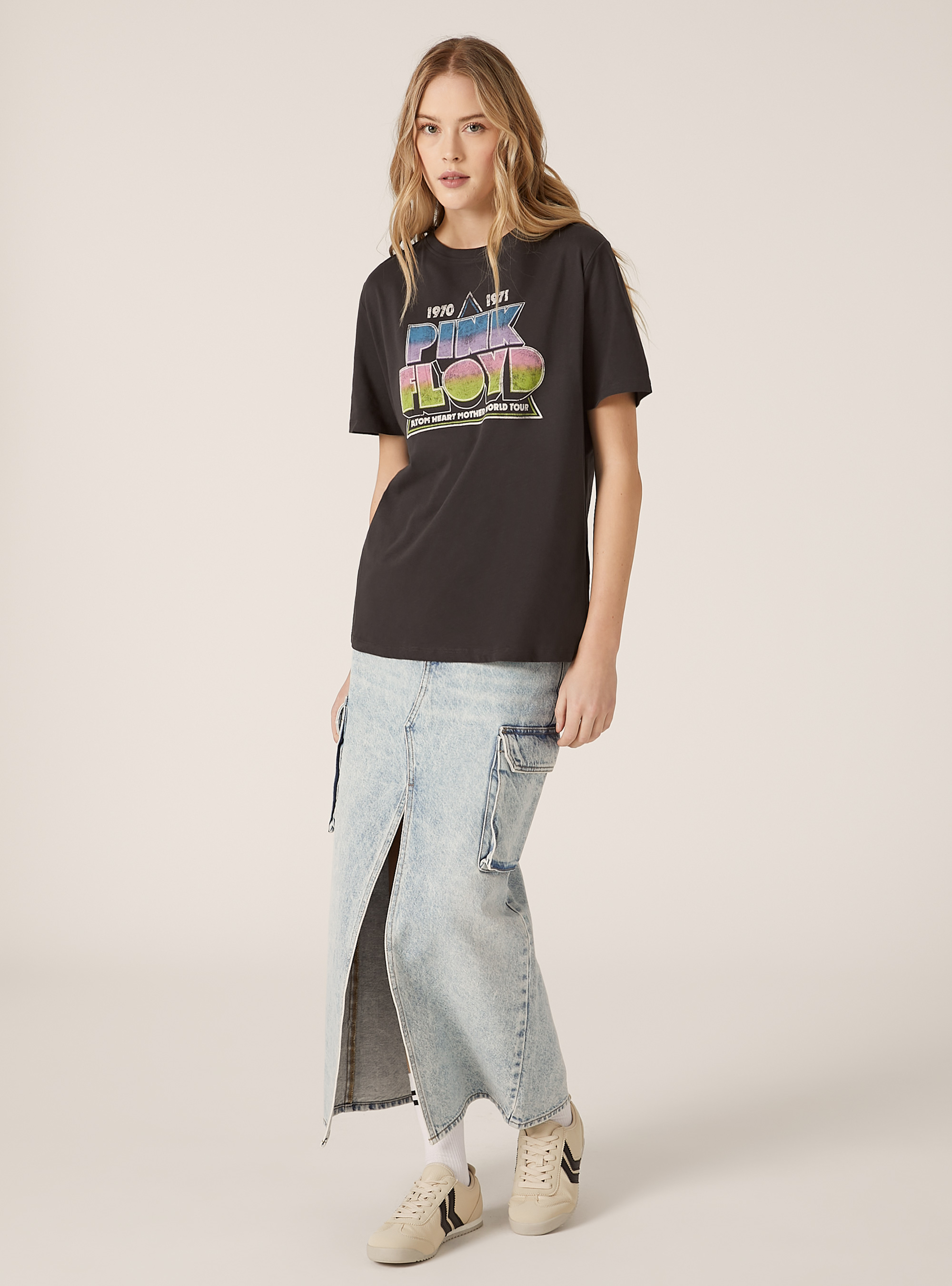 Pink Floyd / Alcott regular fit T-shirt, BK3 BLACK CHARCOAL