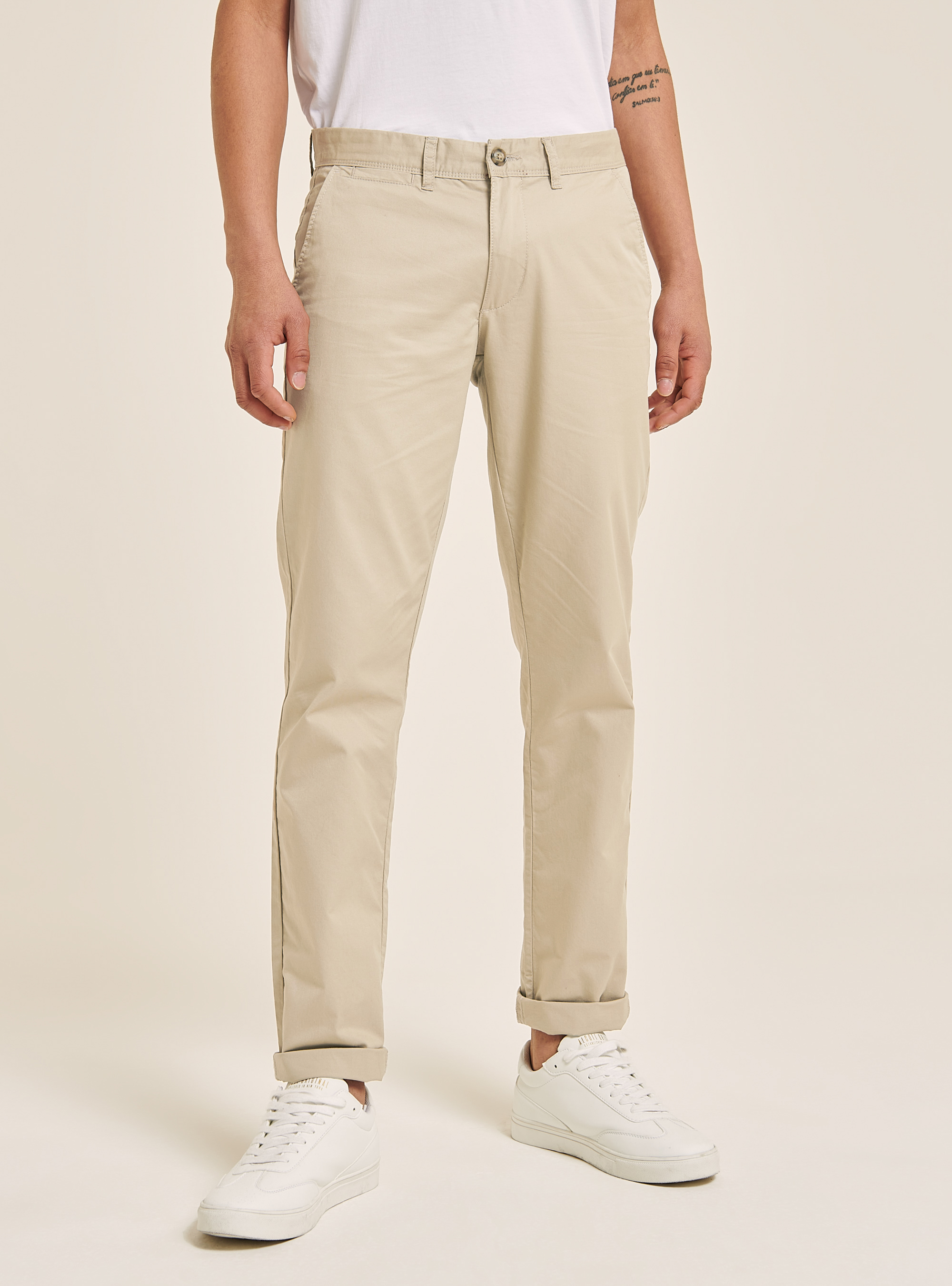 Twill chinos, C029 SAND