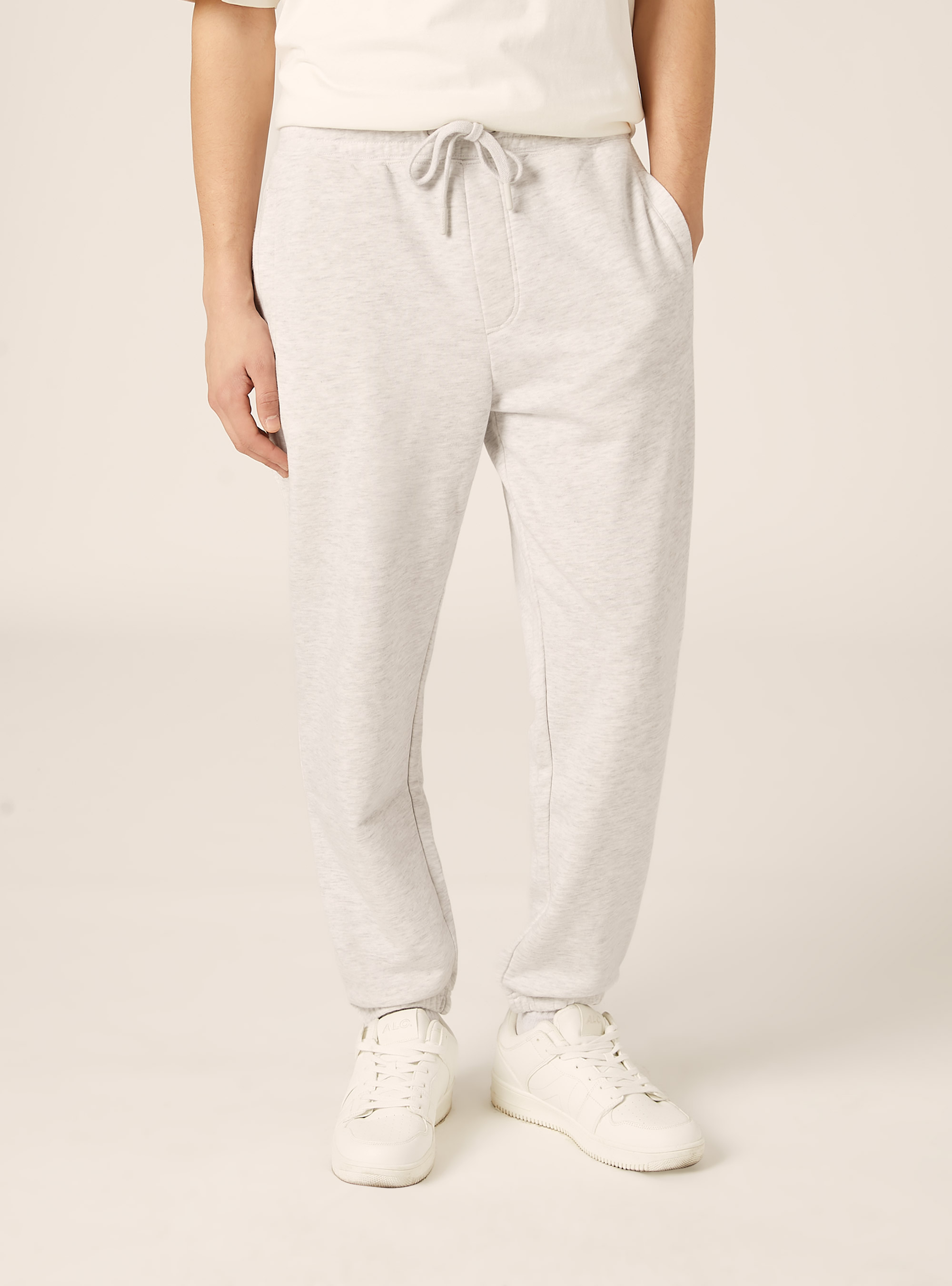 Pantaloni jogger in felpa, MGY3 GREY MEL LIGHT