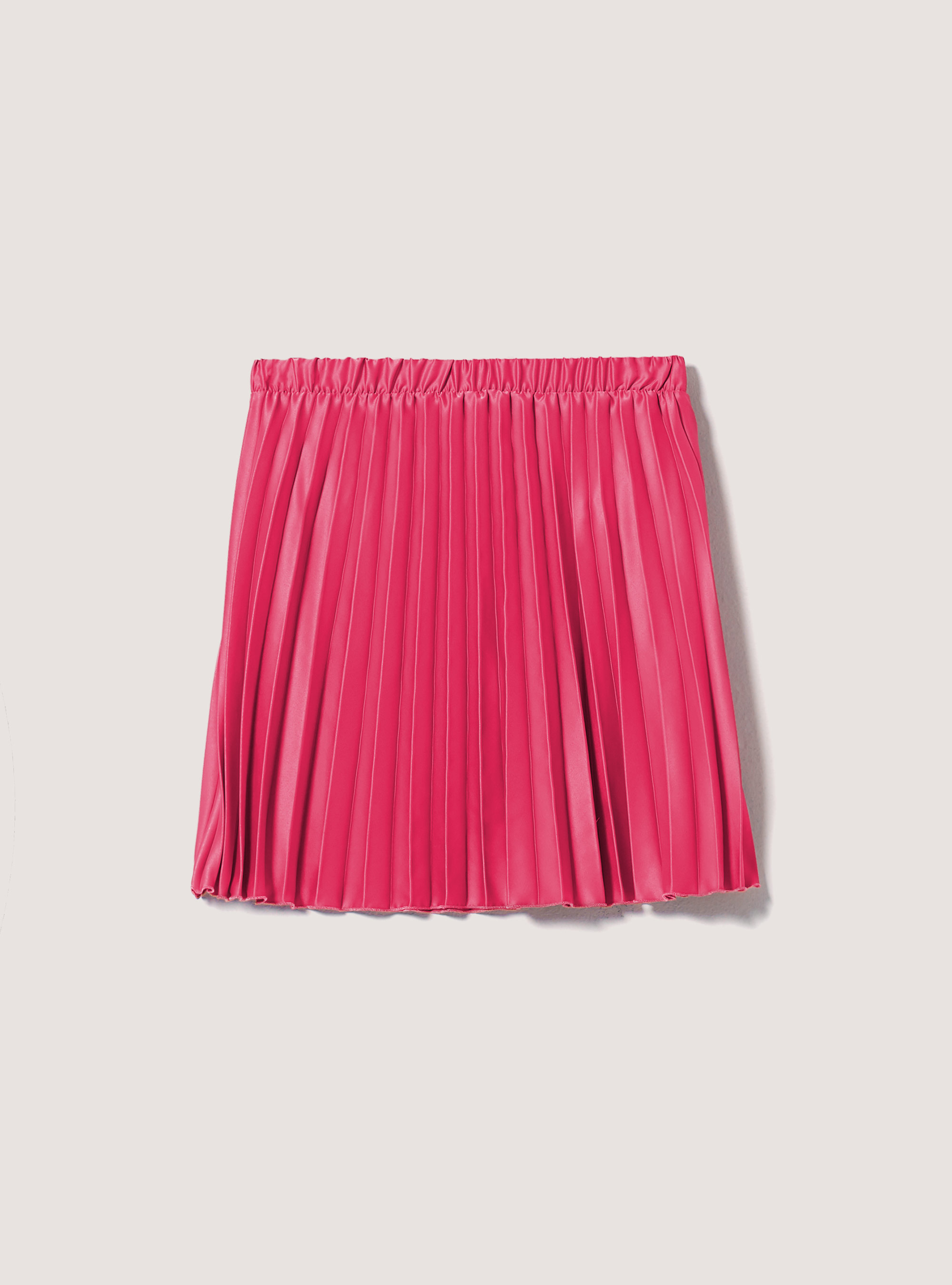 Plain-coloured pleated skirt, FX2 FUXIA MEDIUM