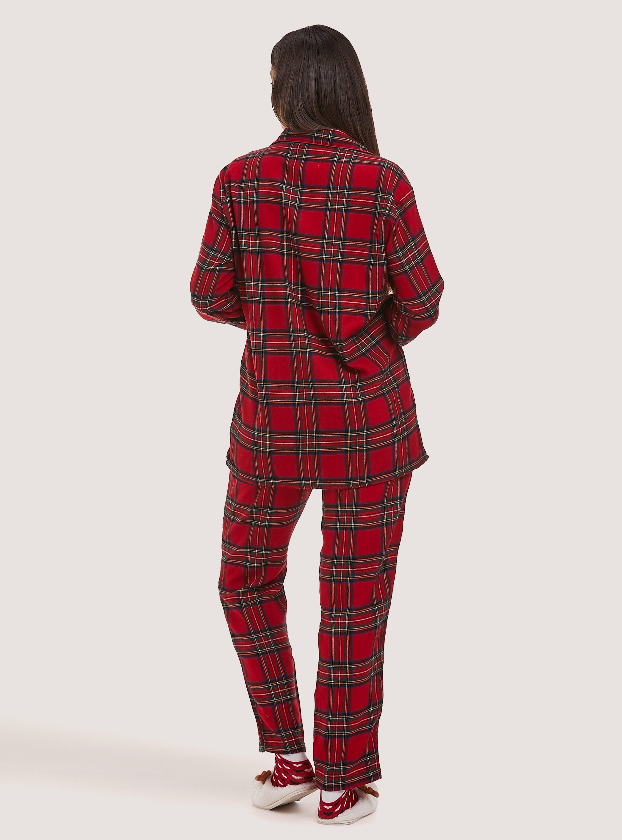 Pigiama Christmas Family Collection in tartan, RD2 RED MEDIUM
