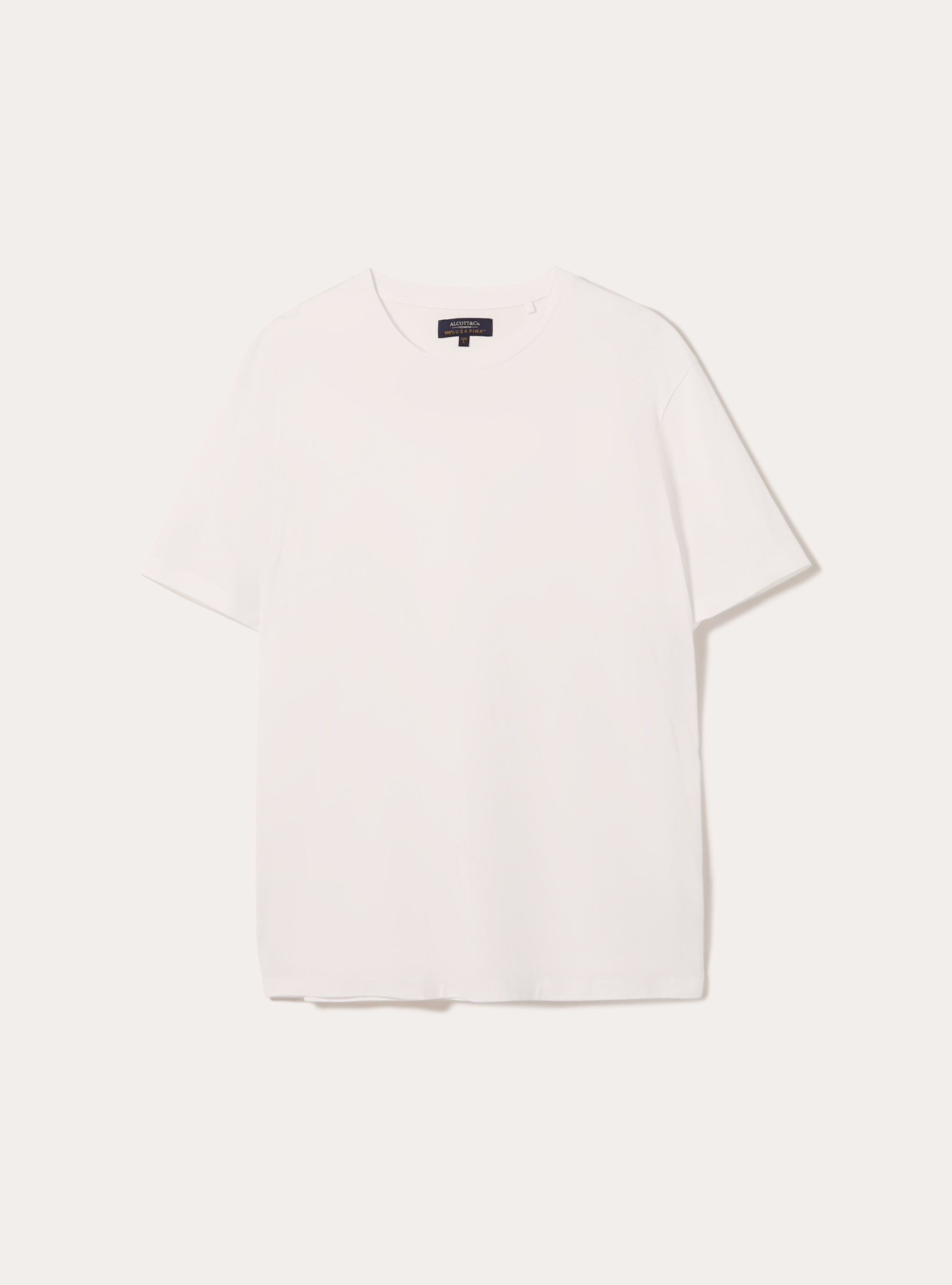 T-shirt en coton Pima sup&eacute;rieur, WH2 WHITE