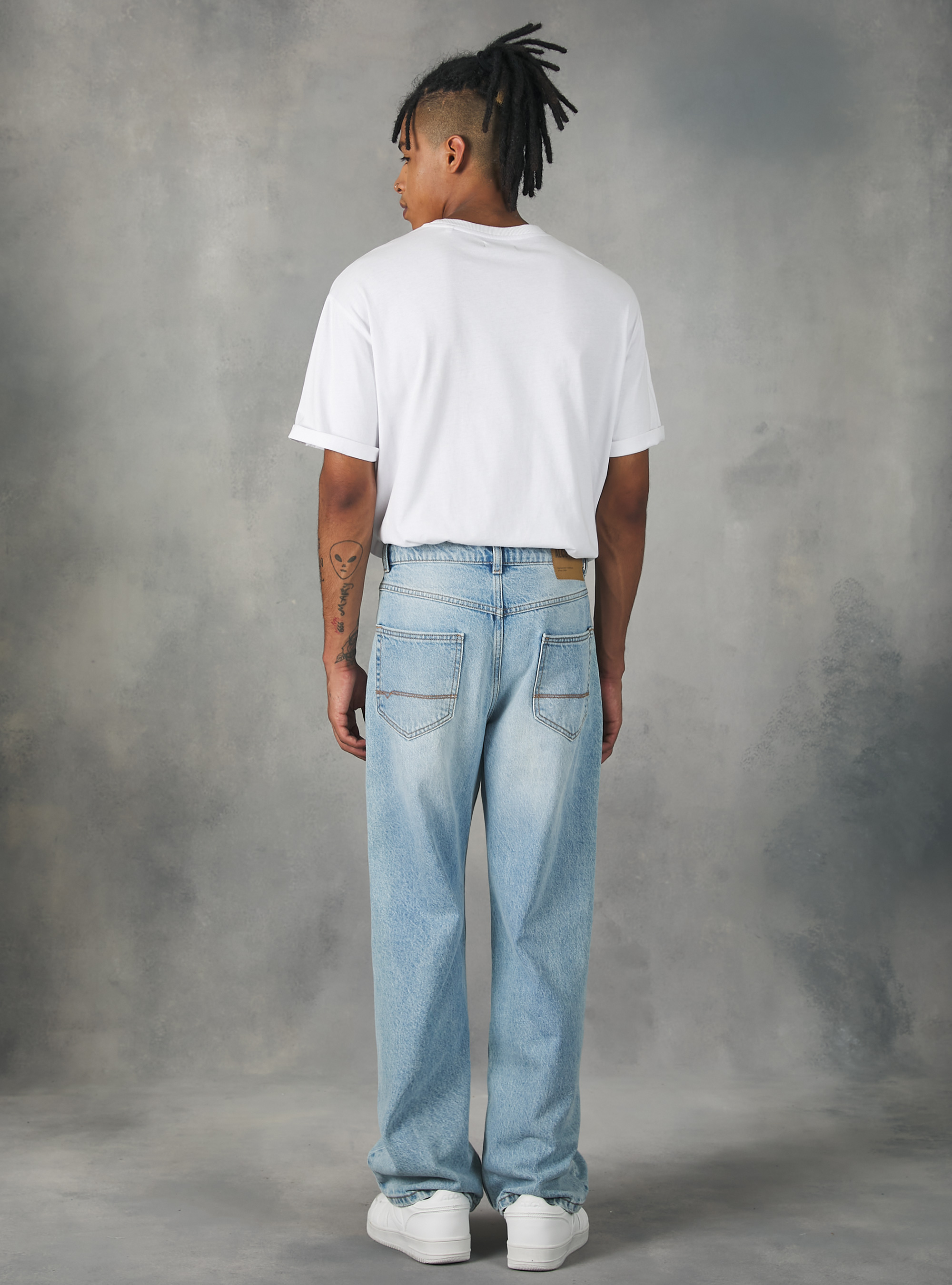 Loose-fit jeans, D006 AZURE
