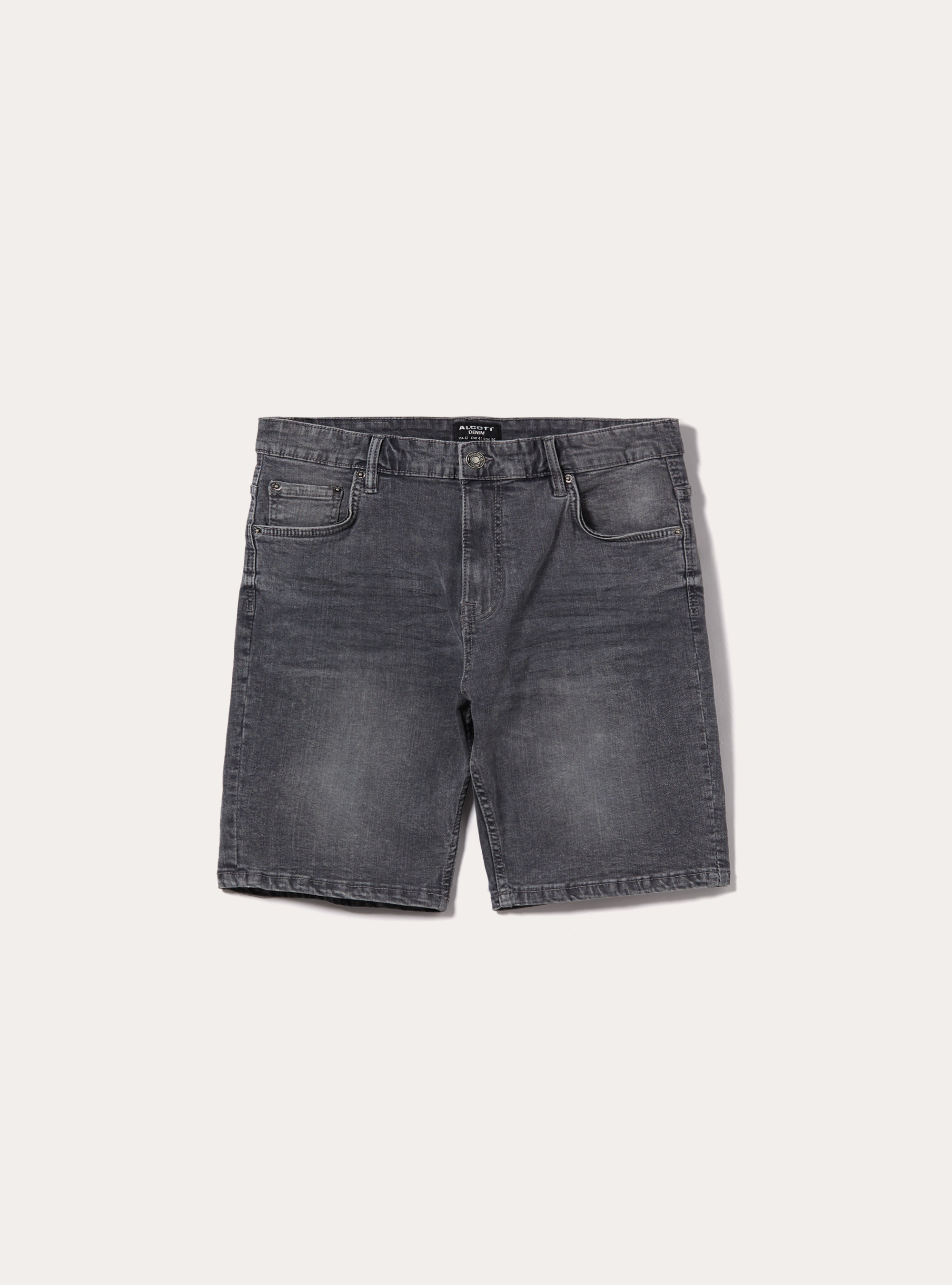 Bermuda Carrot en denim stretch, D00G GREY