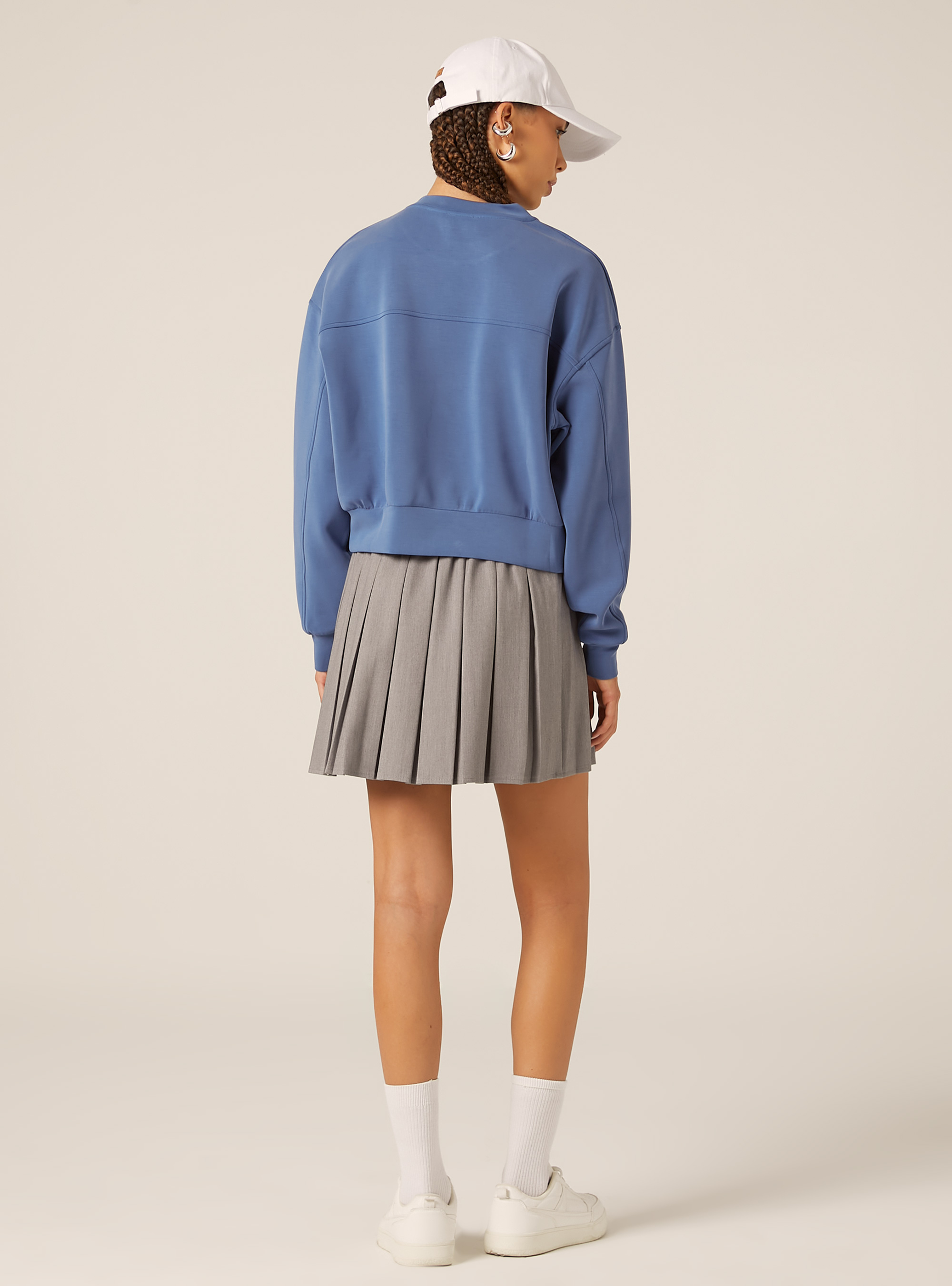 Soft touch sweatshirt, AZ1 AZURE DARK
