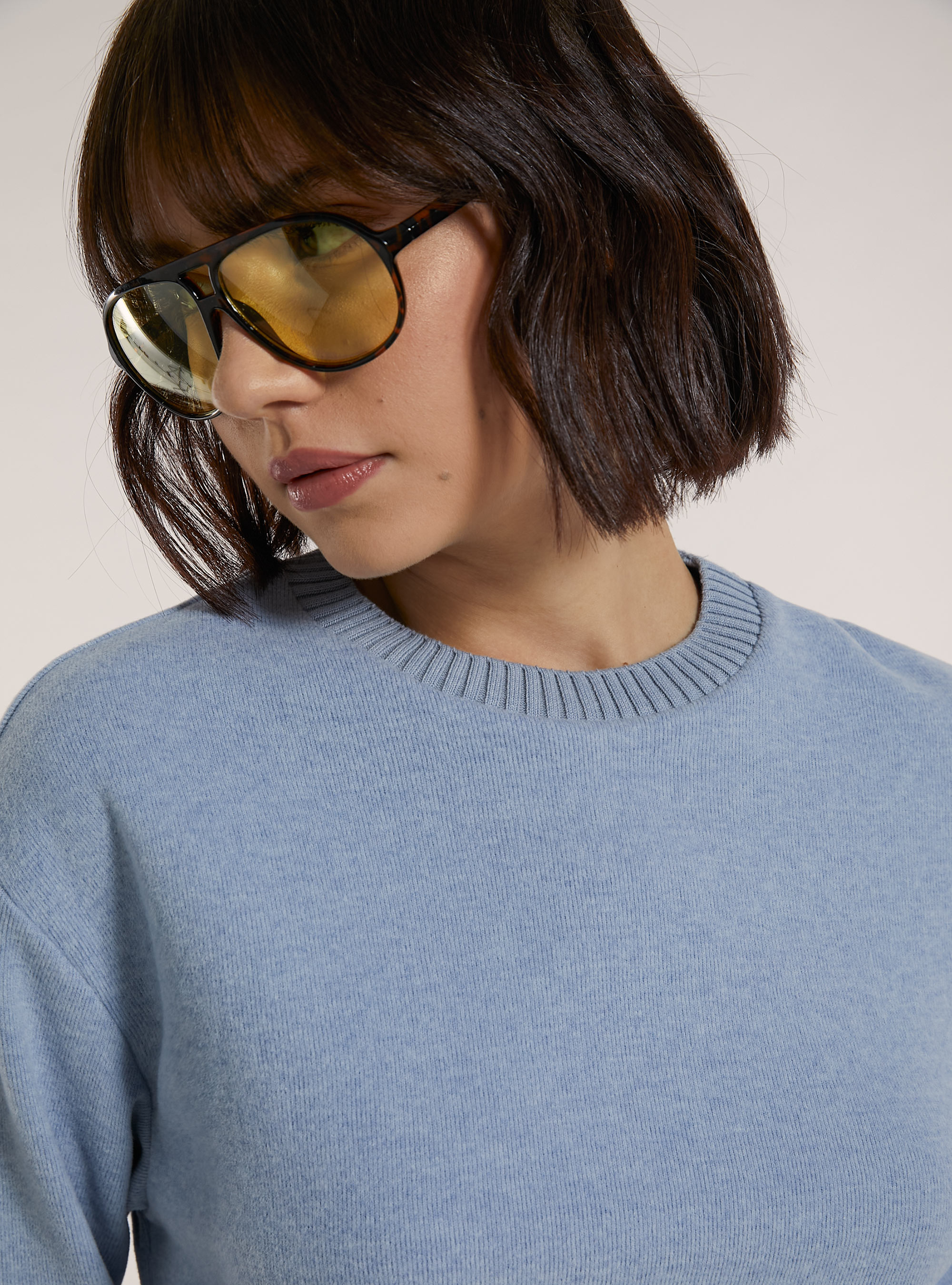 Pullover soft touch, MAZ2 AZURE MEL MEDIUM