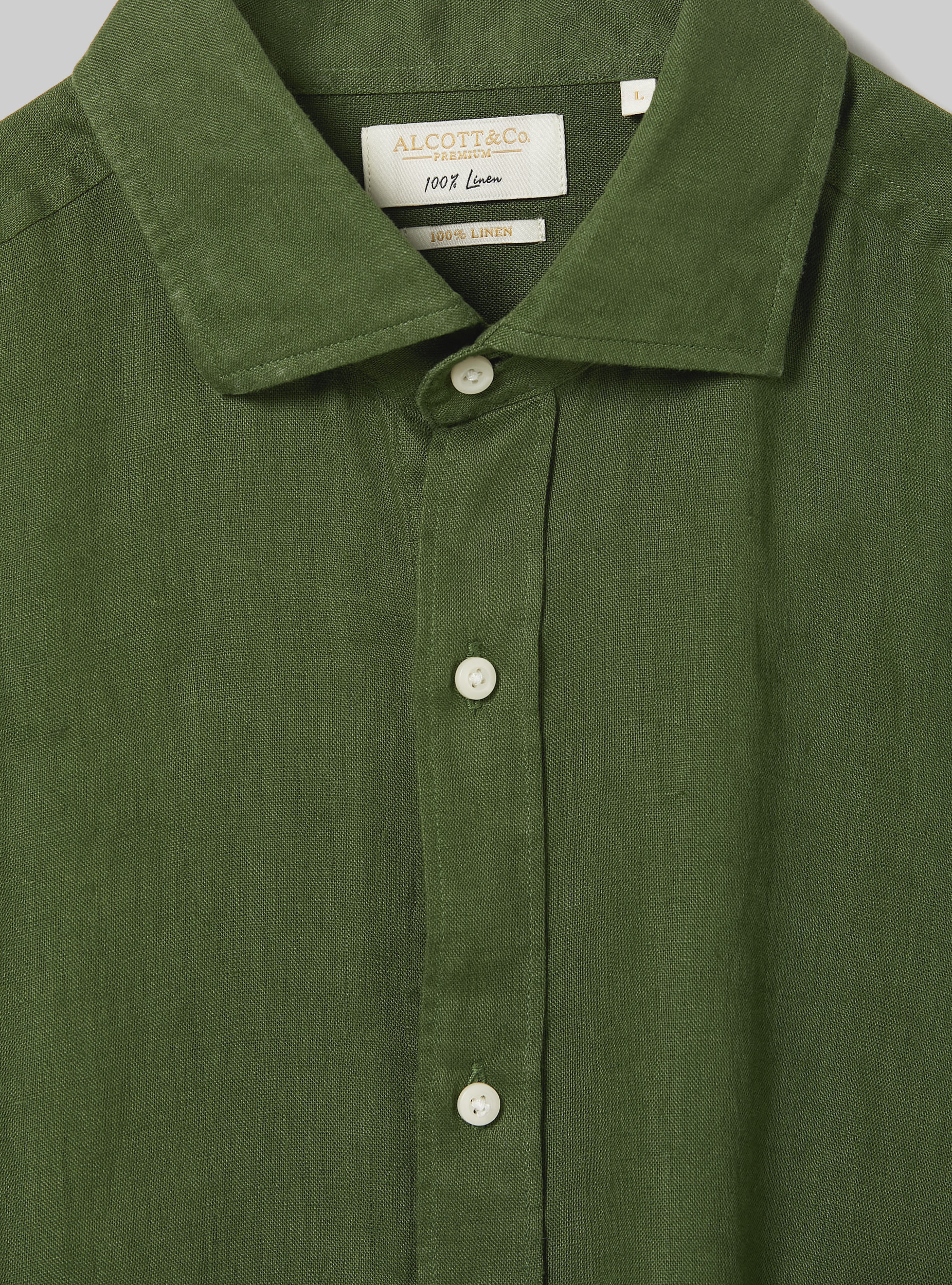 Chemise &agrave; manches longues en pur lin, KY2 KAKY MEDIUM