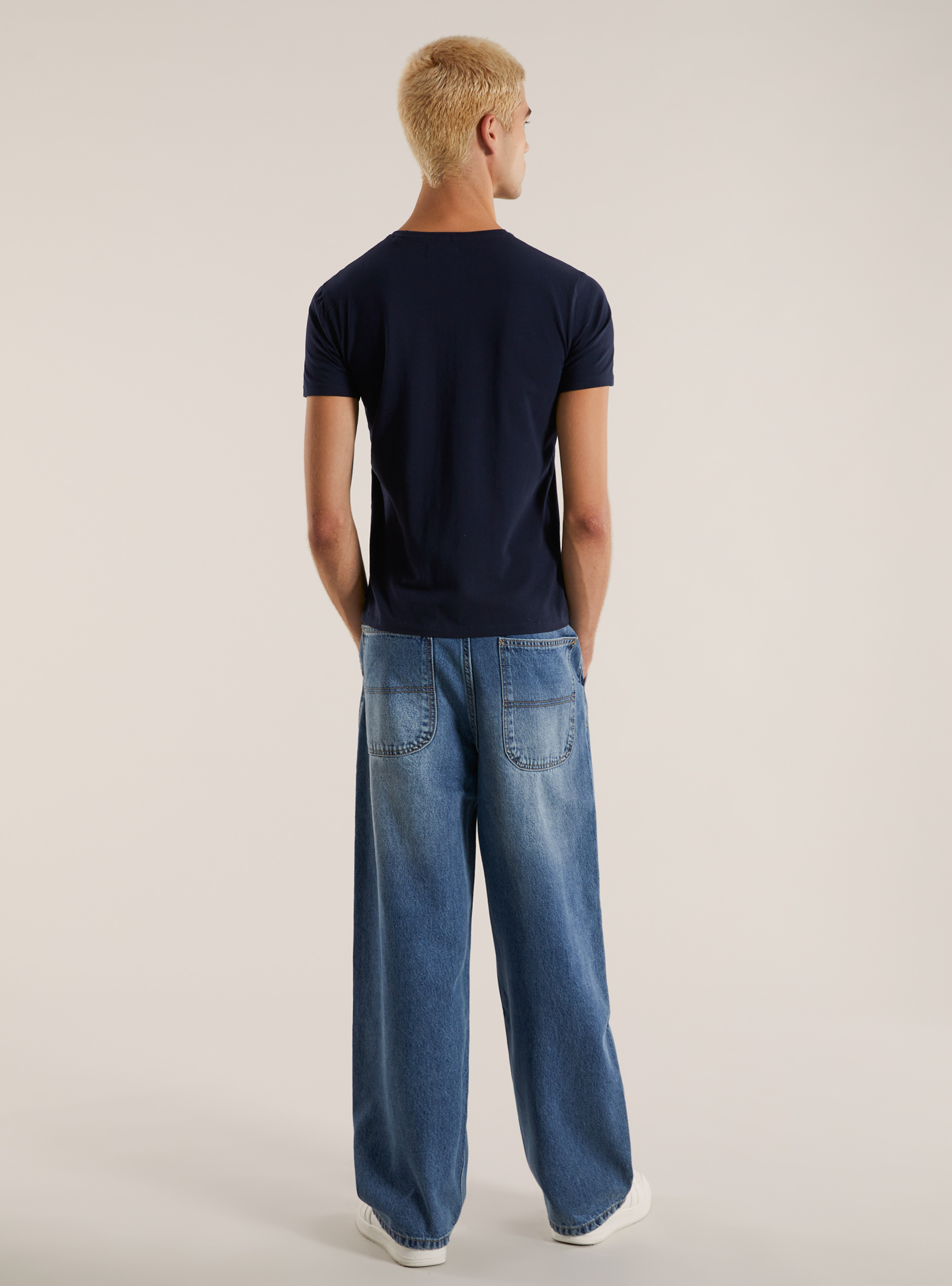 PRINTED T-SHIRT, BLUE