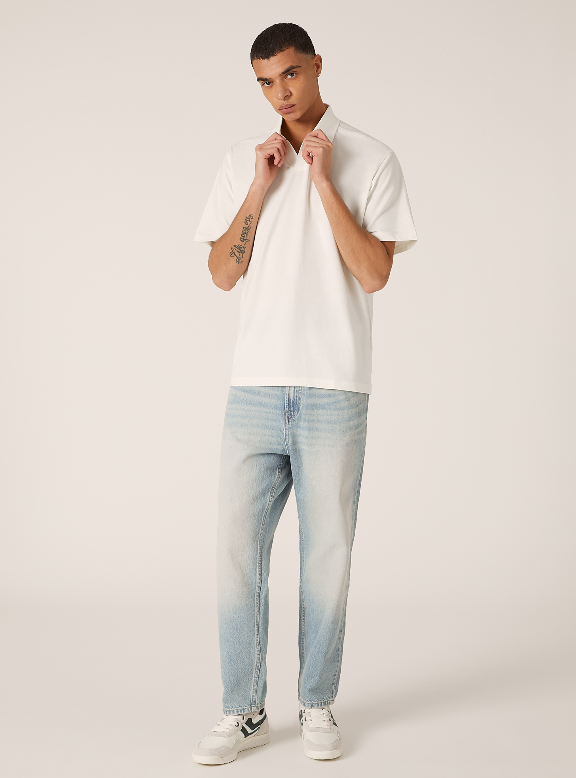 AIRes jersey polo shirt, WH1 OFF WHITE