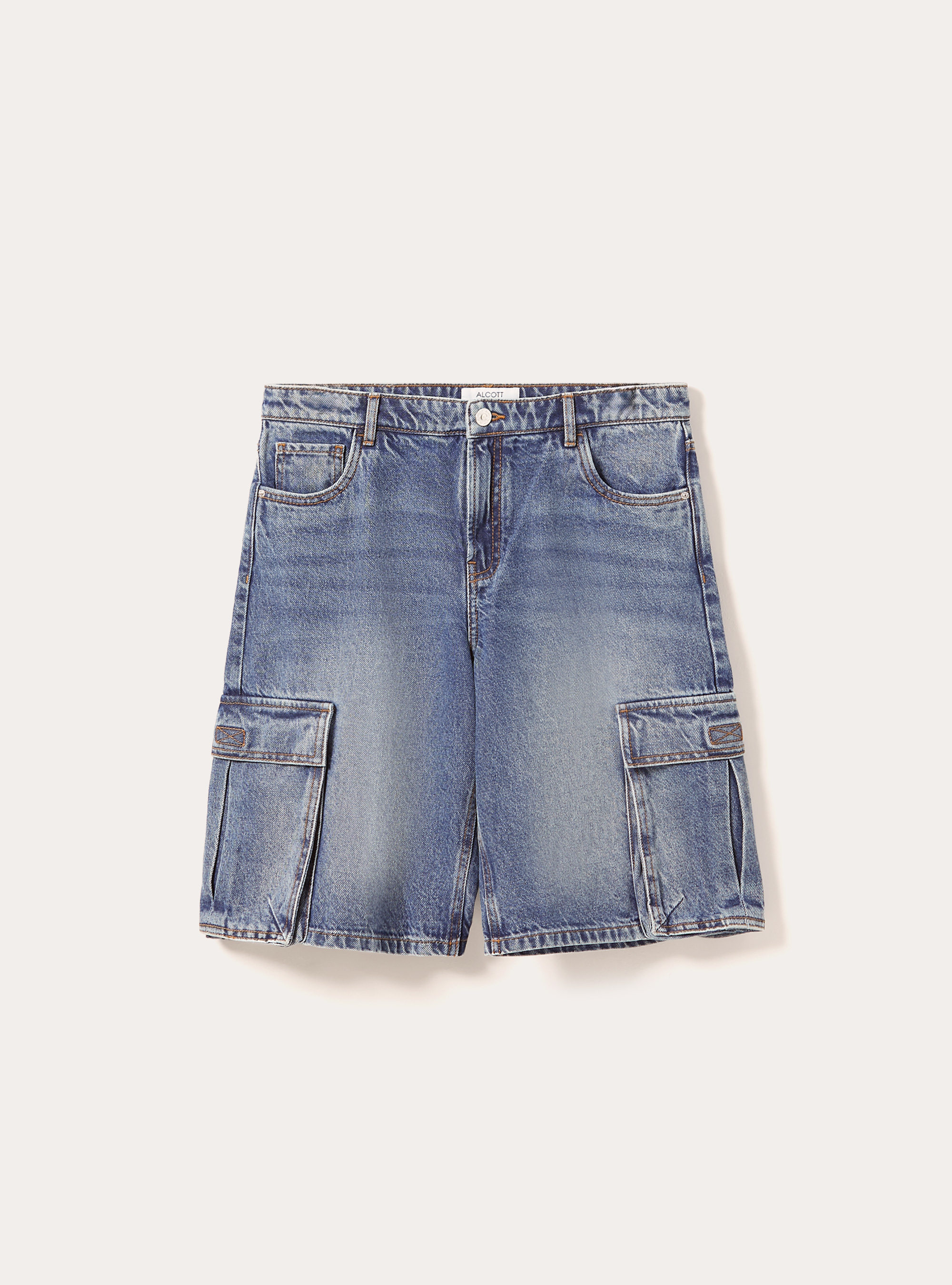 Denim cargo jorts | Alcott | Women's Skirts and Shorts