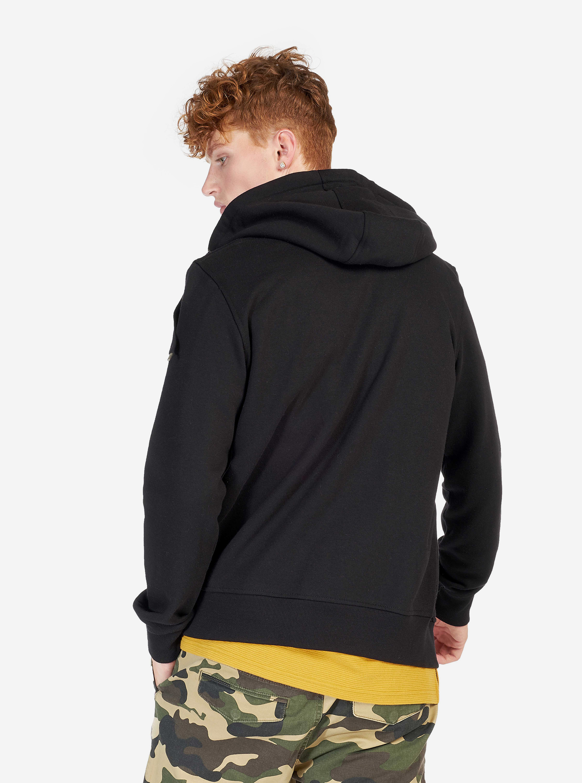 Cardigan basique en sweat, C101 BLACK