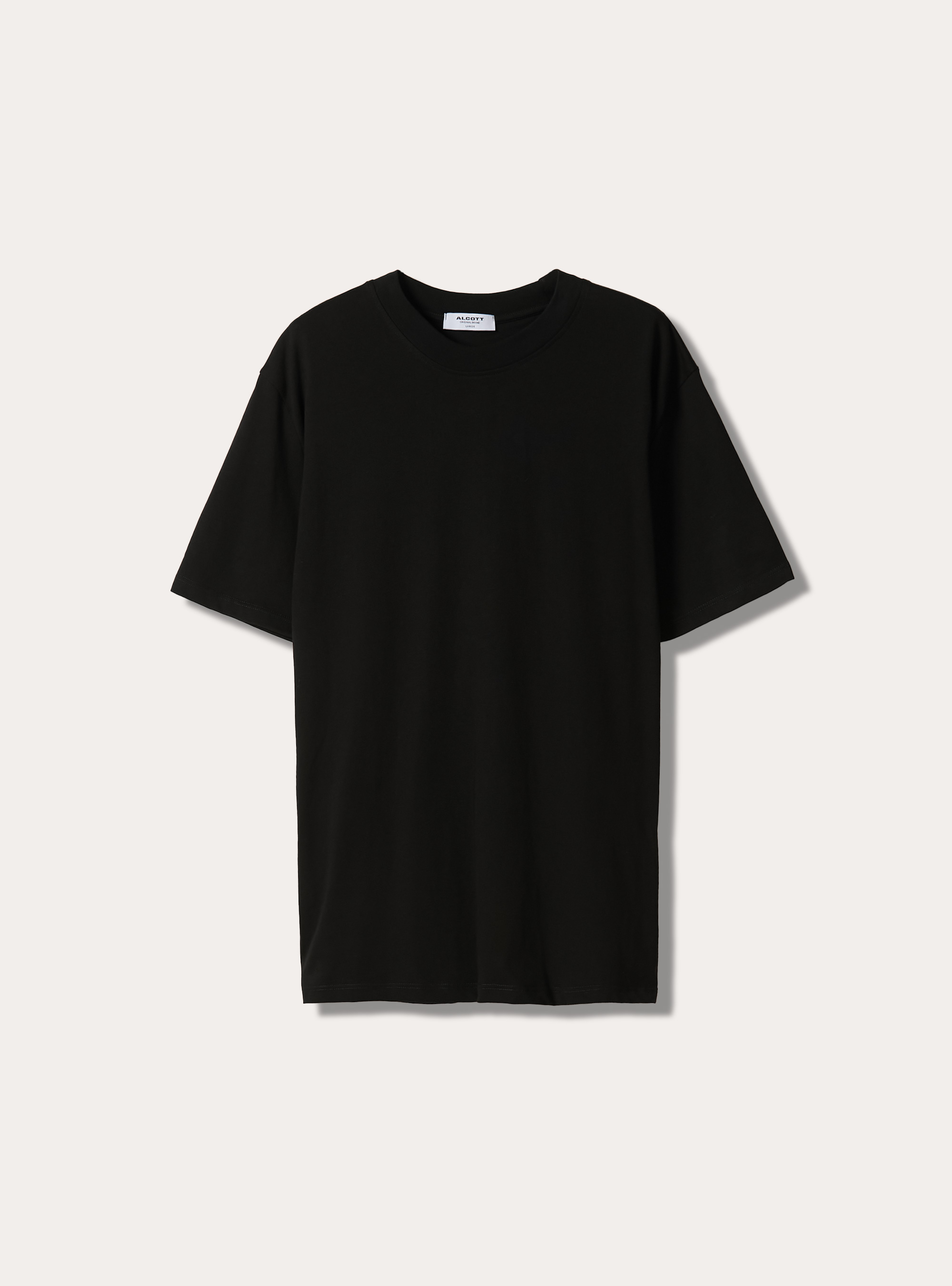T-shirt con stampa sul dietro, BK1 BLACK