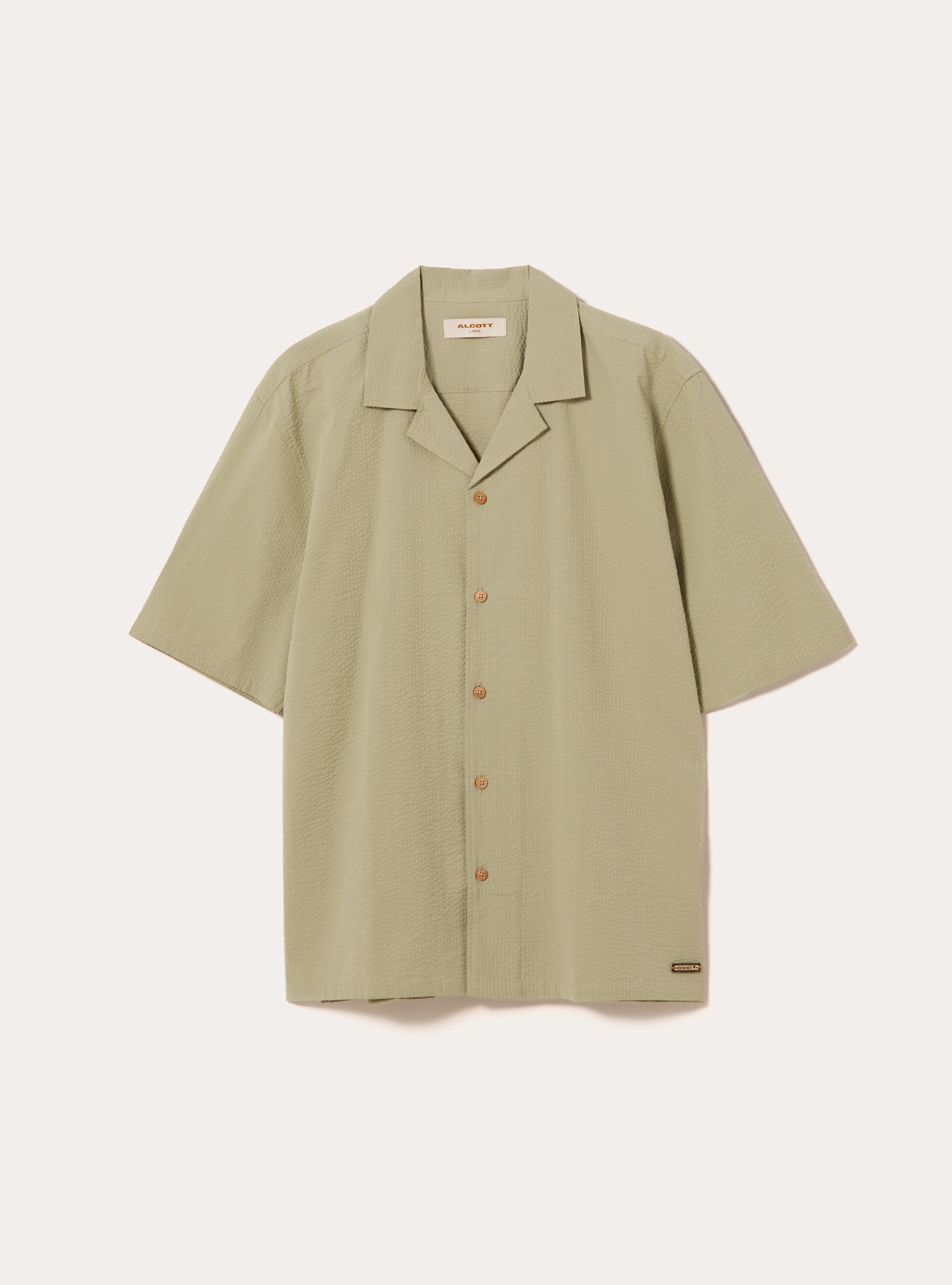 Seersucker-Hemd, SG3 SAGE LIGHT