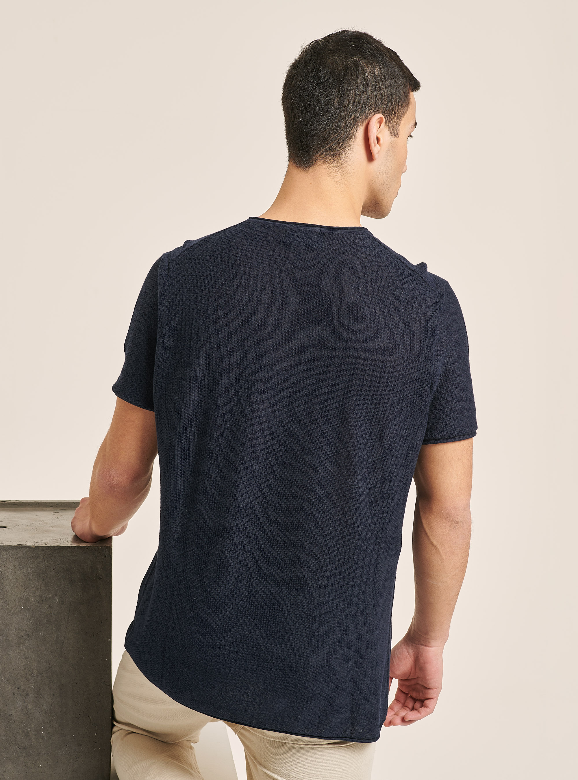 Lightweight roll neck pullover, C2254 BLUE