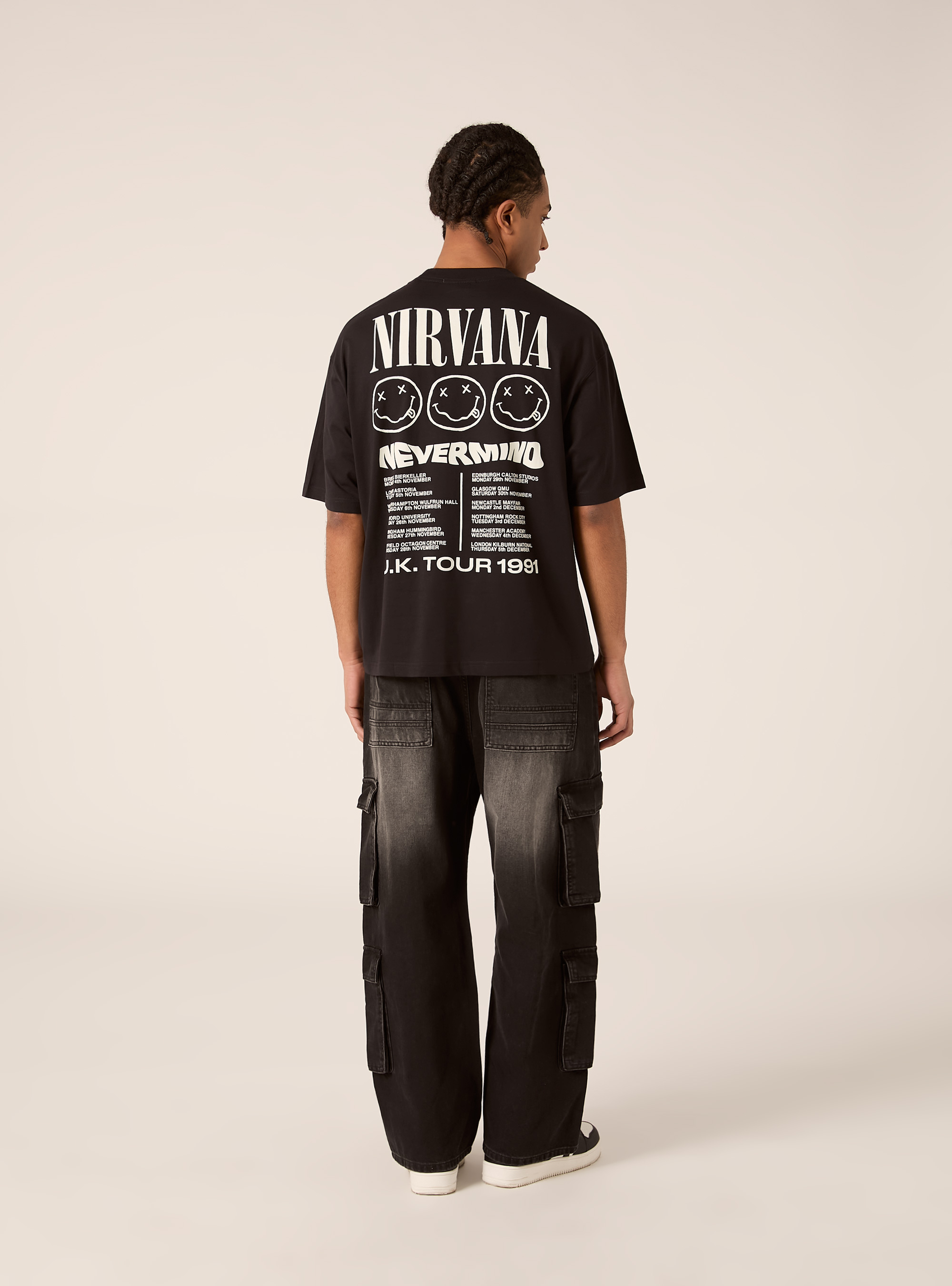 Nirvana boxy fit T-shirt / Alcott, BK1 BLACK