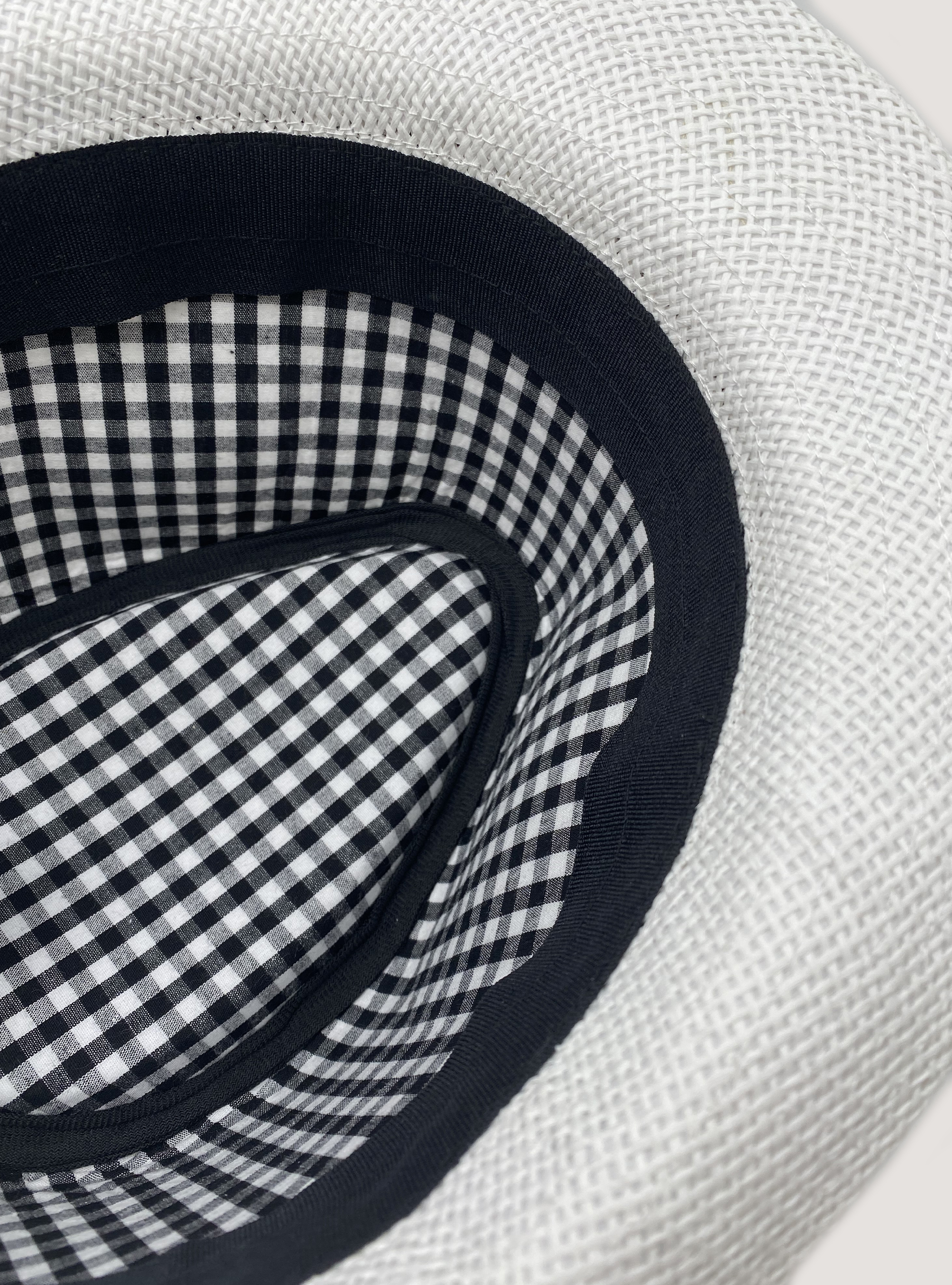 Raffia-effect hat, WHITE