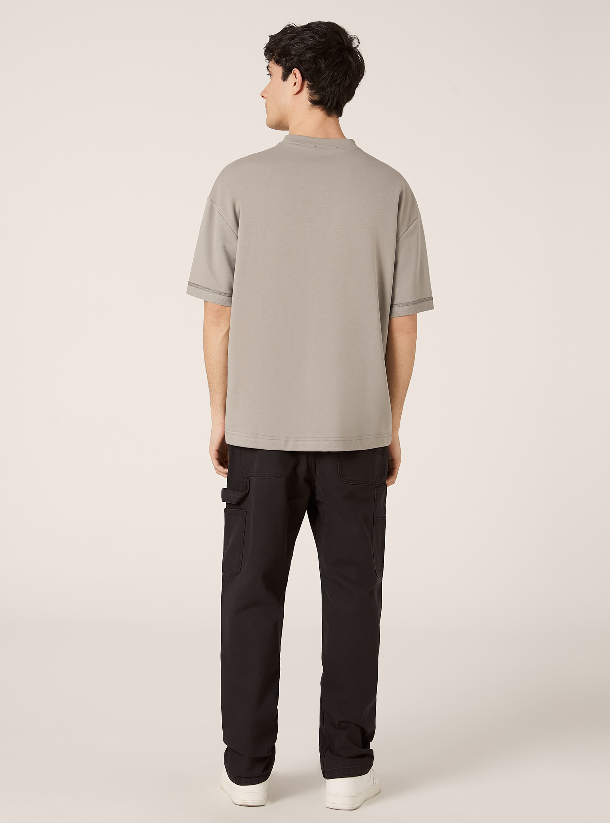 Sweatshirt boxy fit, GY2 GREY MEDIUM