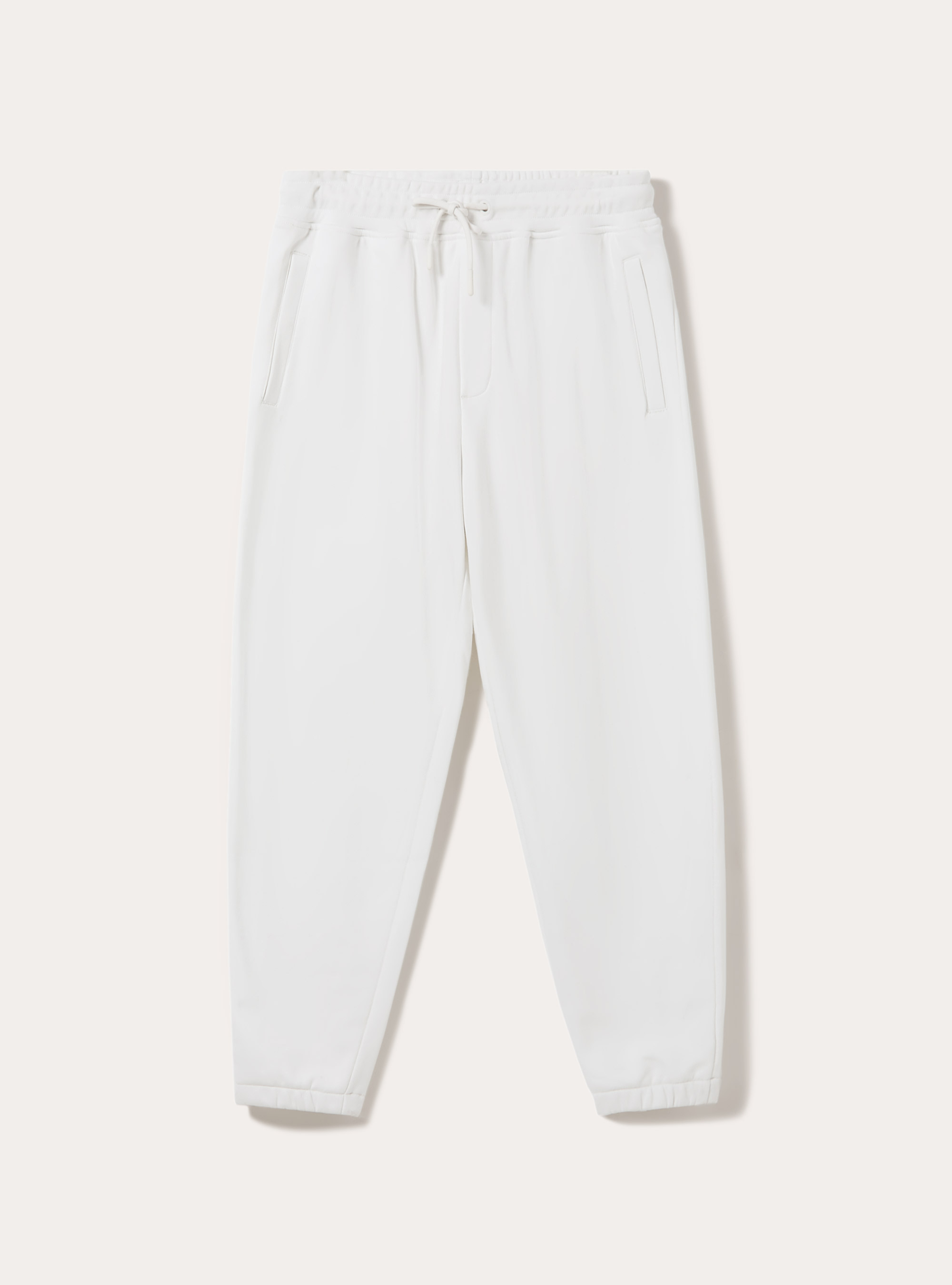 Plush jogger trousers, WH1 OFF WHITE